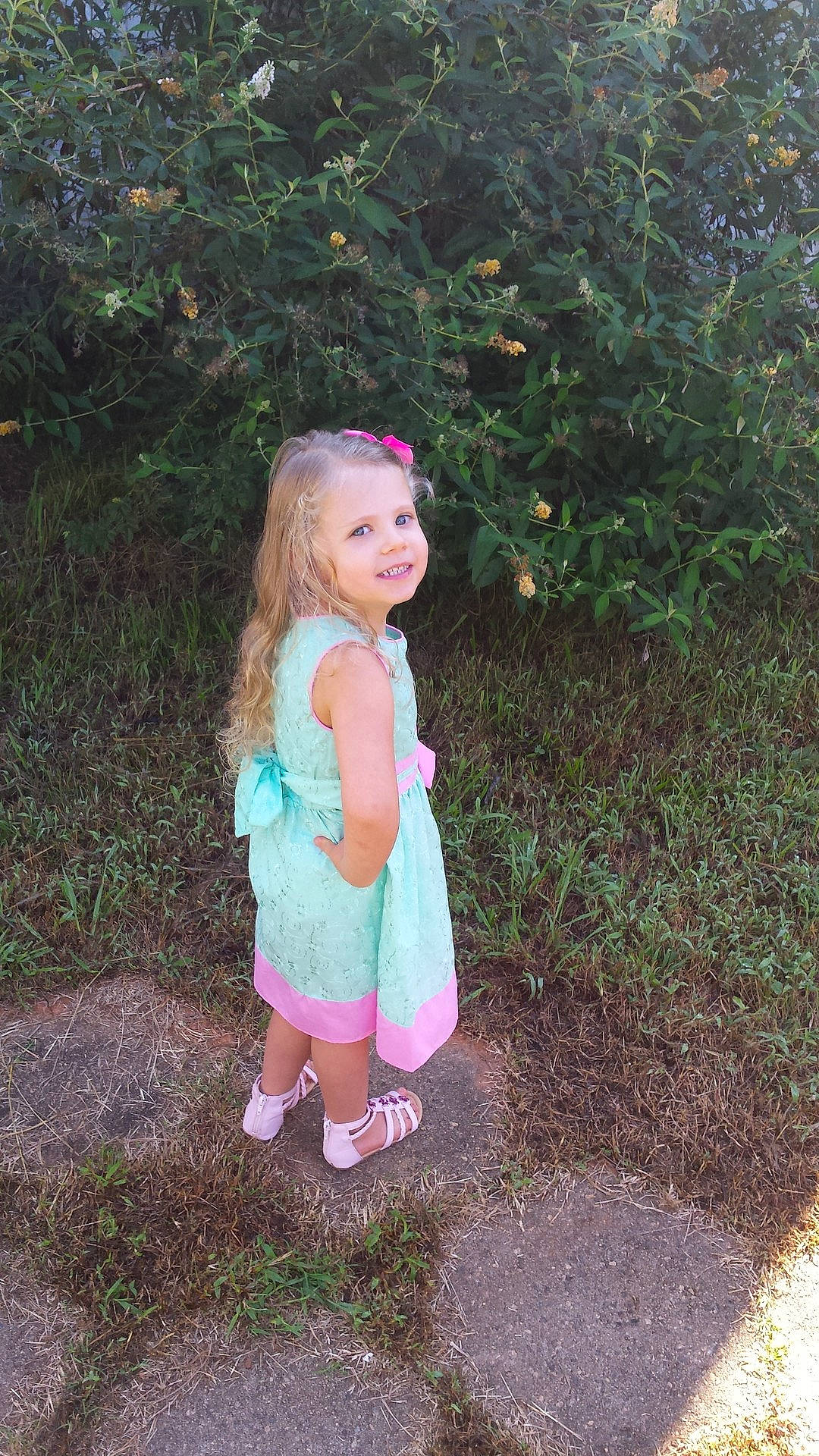 Keely joined the competition — help win amazing prizes! child, clothing, day, fun, garden, girl, grass, green, happiness, joy, person, pink, plant, play, smile, summer, toddler, tree, vacation