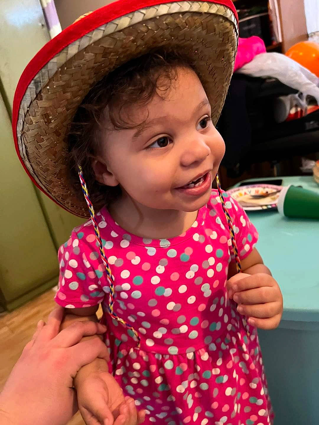 Kaylin joined the competition — help win amazing prizes! baby_toddler_clothing, cap, cheek, chin, eye, facial_expression, fun, hair, hairstyle, happy, hat, head, human_body, joy, lip, nose, person, pink, skin, smile