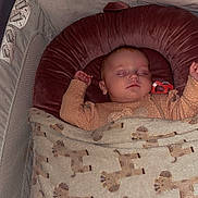 Lyra joined the competition — help win amazing prizes! baby, sleeping, crib, blanket, pacifier, cushion, infant, toddler, soft_toys, bedtime, cute, child, cozy, sleep, indoors, furniture, face, clothing, comfort, rest