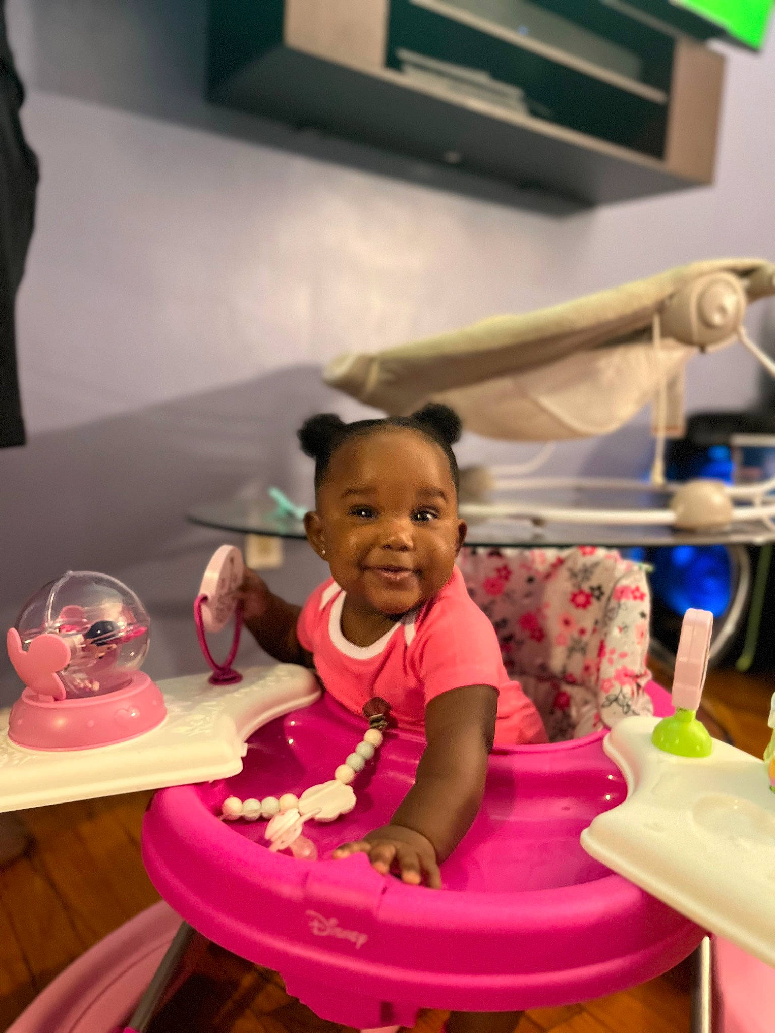 Alani joined the competition — help win amazing prizes! baby_toddler_clothing, beauty, chair, child, cup, event, fun, happy, joy, kettle, leisure, magenta, person, pink, room, serveware, sitting, skin, smile, table