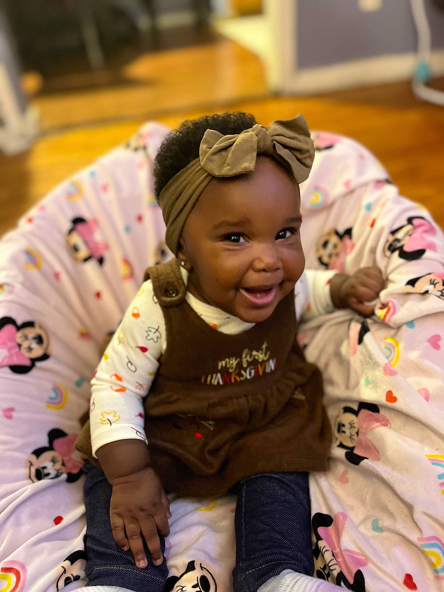 Alani joined the competition — help win amazing prizes! baby, baby_toddler_clothing, cheek, child, costume, event, fashion_accessory, fun, hair_accessory, happy, headwear, pattern, person, play, room, sitting, skin, smile, toddler, tradition