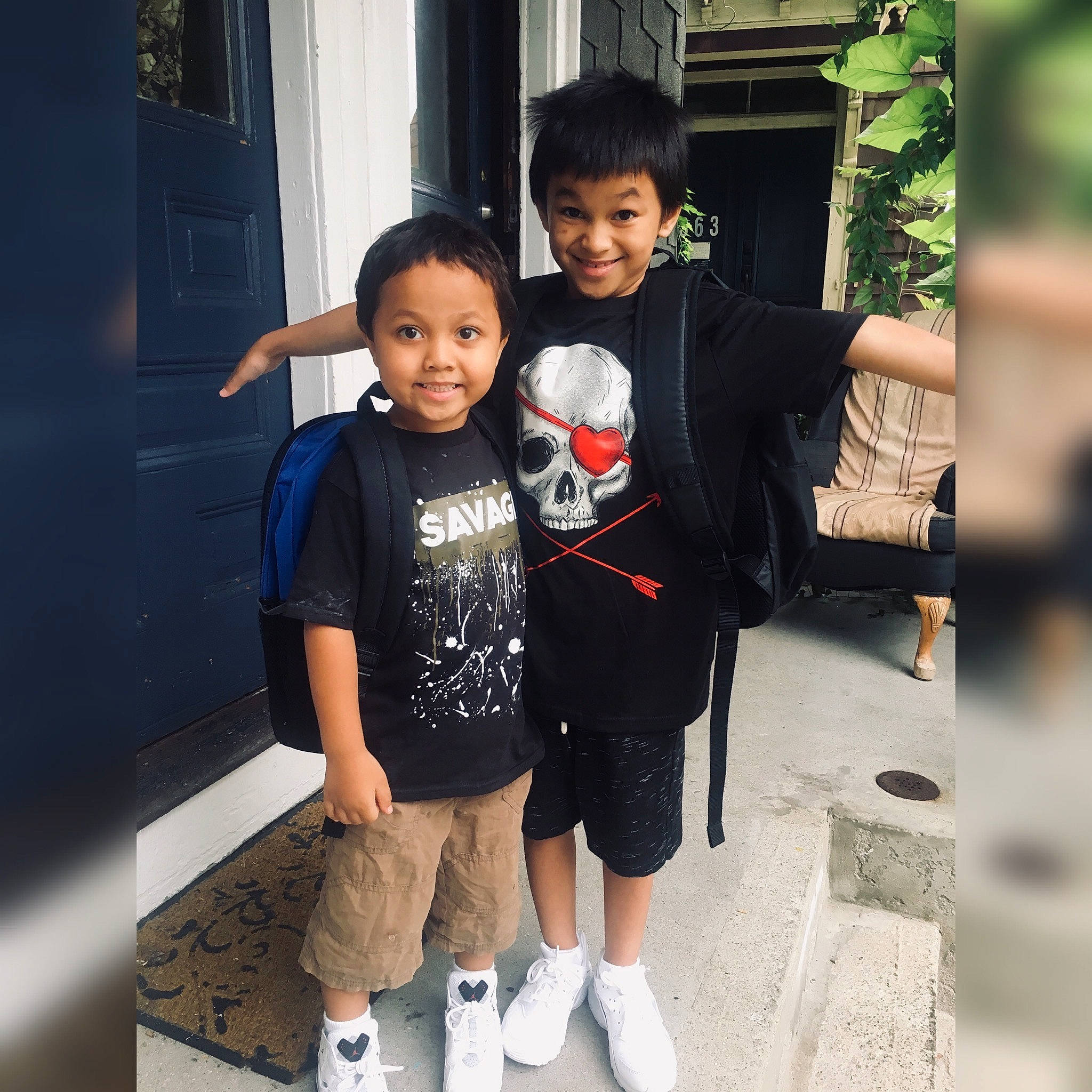 Jadiel is registered to the contest to win money with this photo: child, cool, daughter, fashion, friendship, happy, jacket, joy, male, material_property, outerwear, people, person, photography, shoe, skin, smile, snapshot, standing, style