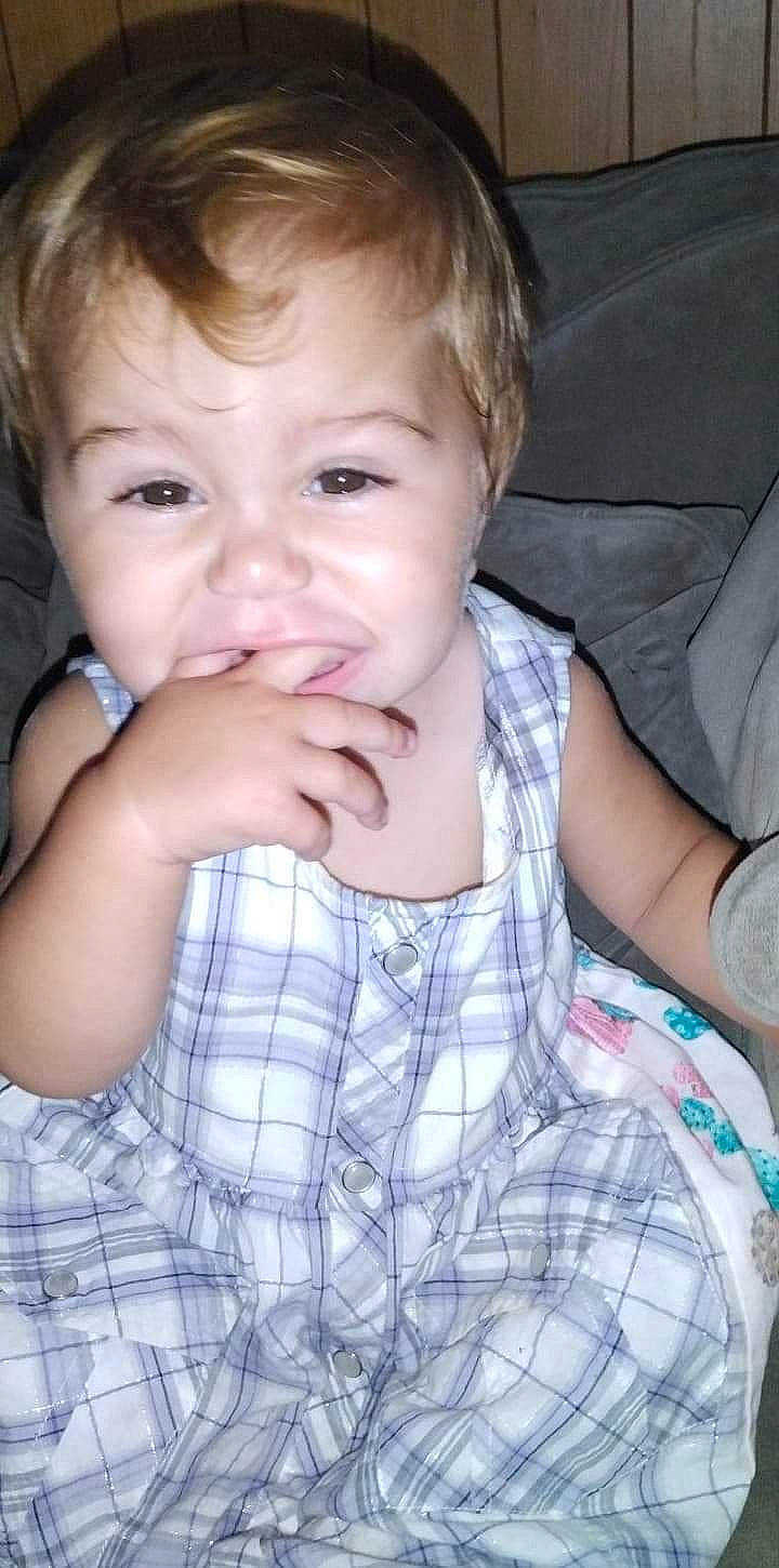 Paisley joined the competition — help win amazing prizes! arm, baby, baby_toddler_clothing, cheek, child, eyelash, finger, gesture, hand, happy, iris, lip, mouth, nose, person, plaid, skin, sleeve, tartan, thumb