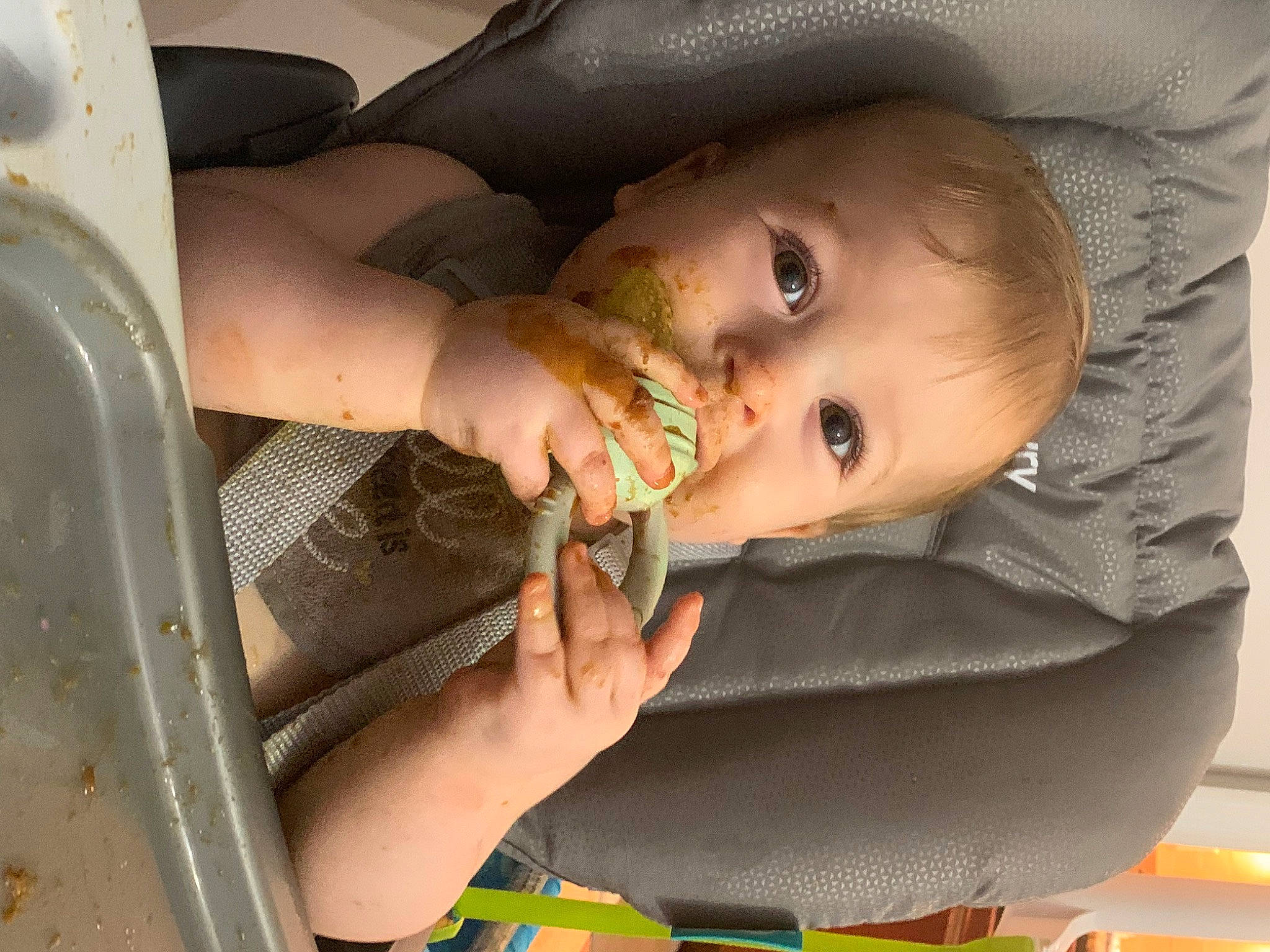 Davis is registered to the contest to win money with this photo: arm, baby, cheek, child, dress, ear, eyelash, finger, fun, gesture, hairstyle, hand, iris, lip, mouth, nail, nose, person, skin, thumb