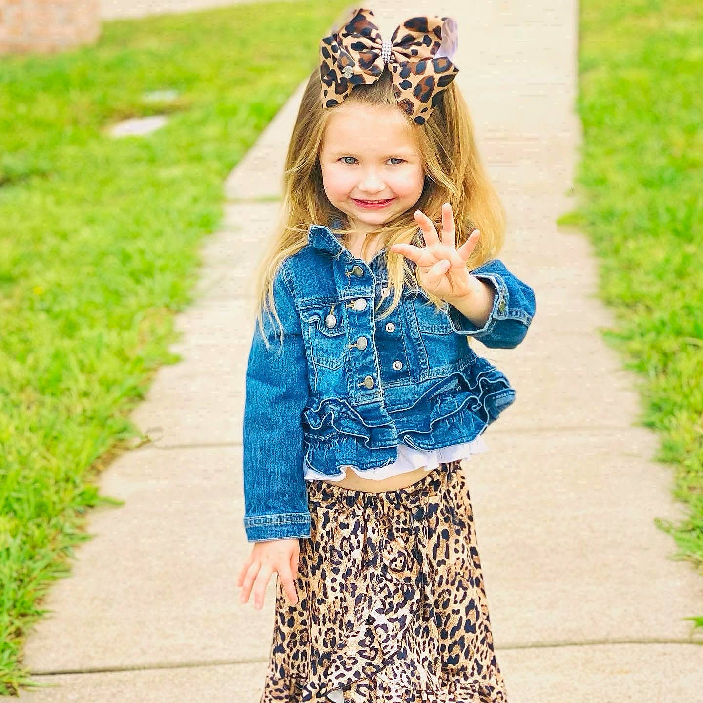 Tinley joined the competition — help win amazing prizes! baby_toddler_clothing, clothing, cool, day_dress, dress, grass, green, hairstyle, happy, joy, outerwear, people_in_nature, person, photograph, plant, shoulder, sleeve, smile, street_fashion, summer