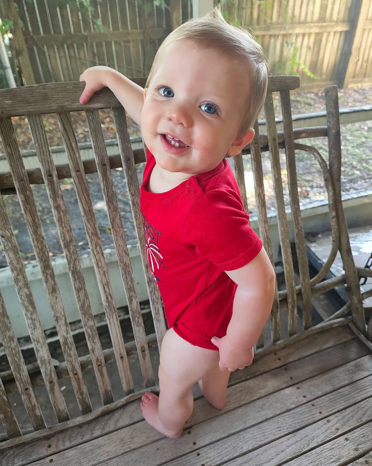 Richard Anthony is registered to the contest to win money with this photo: baby, baby_safety, baby_toddler_clothing, beauty, cheek, child, eye, grass, happy, human_body, iris, leisure, lip, organ, person, skin, sleeve, smile, t_shirt, toddler