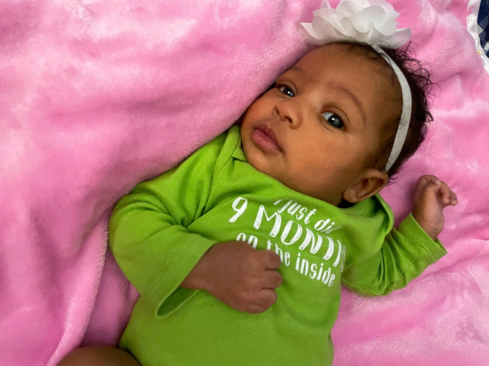 Yelena is registered to the contest to win money with this photo: baby, baby_products, baby_sleeping, baby_toddler_clothing, cheek, child, close_up, comfort, gesture, happy, hat, linens, magenta, nose, person, pink, skin, sleeve, smile, t_shirt