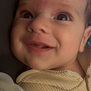 Ryder joined the competition — help win amazing prizes! baby, smiling, close_up, face, infant, pacifier, clothing, cute, expression, child, young, adorable, happy, indoors, portrait, skin, eyes, mouth, head, person