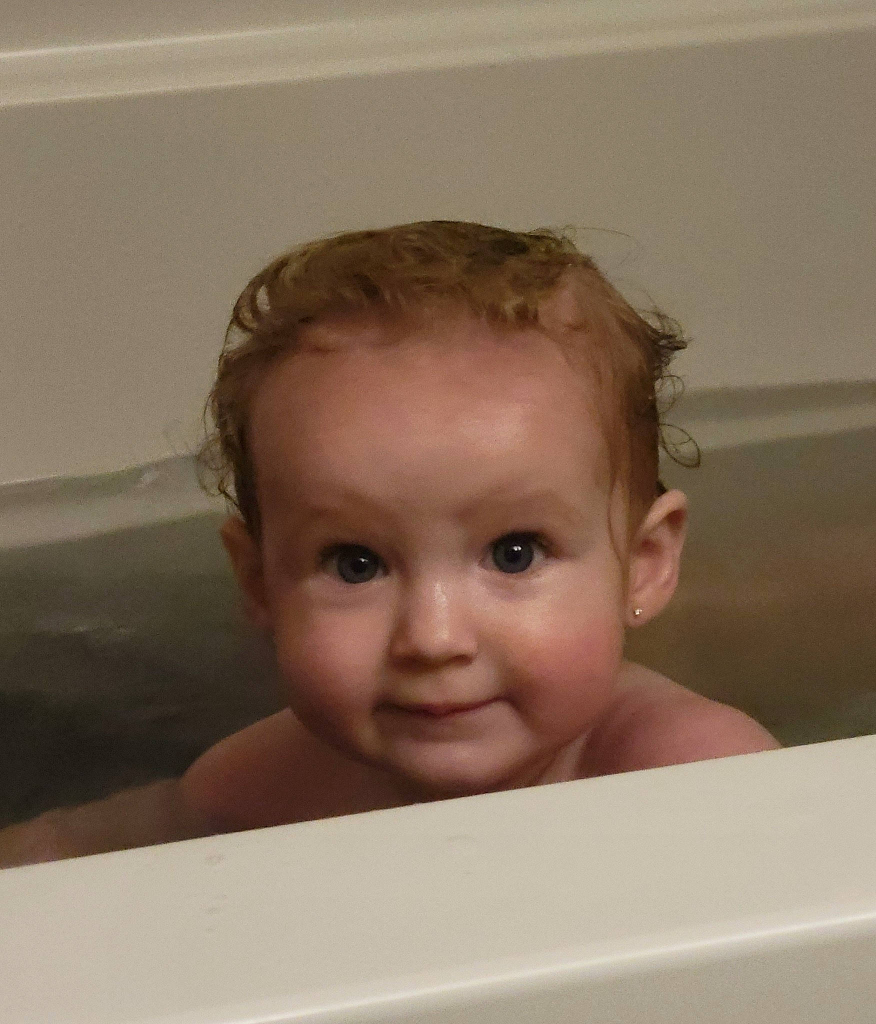 Ellianna joined the competition — help win amazing prizes! baby, baby_bathing, barechested, bathing, bathtub, cheek, chest, child, eye, eyebrow, eyelash, face, facial_expression, fun, happy, iris, joy, nose, person, room