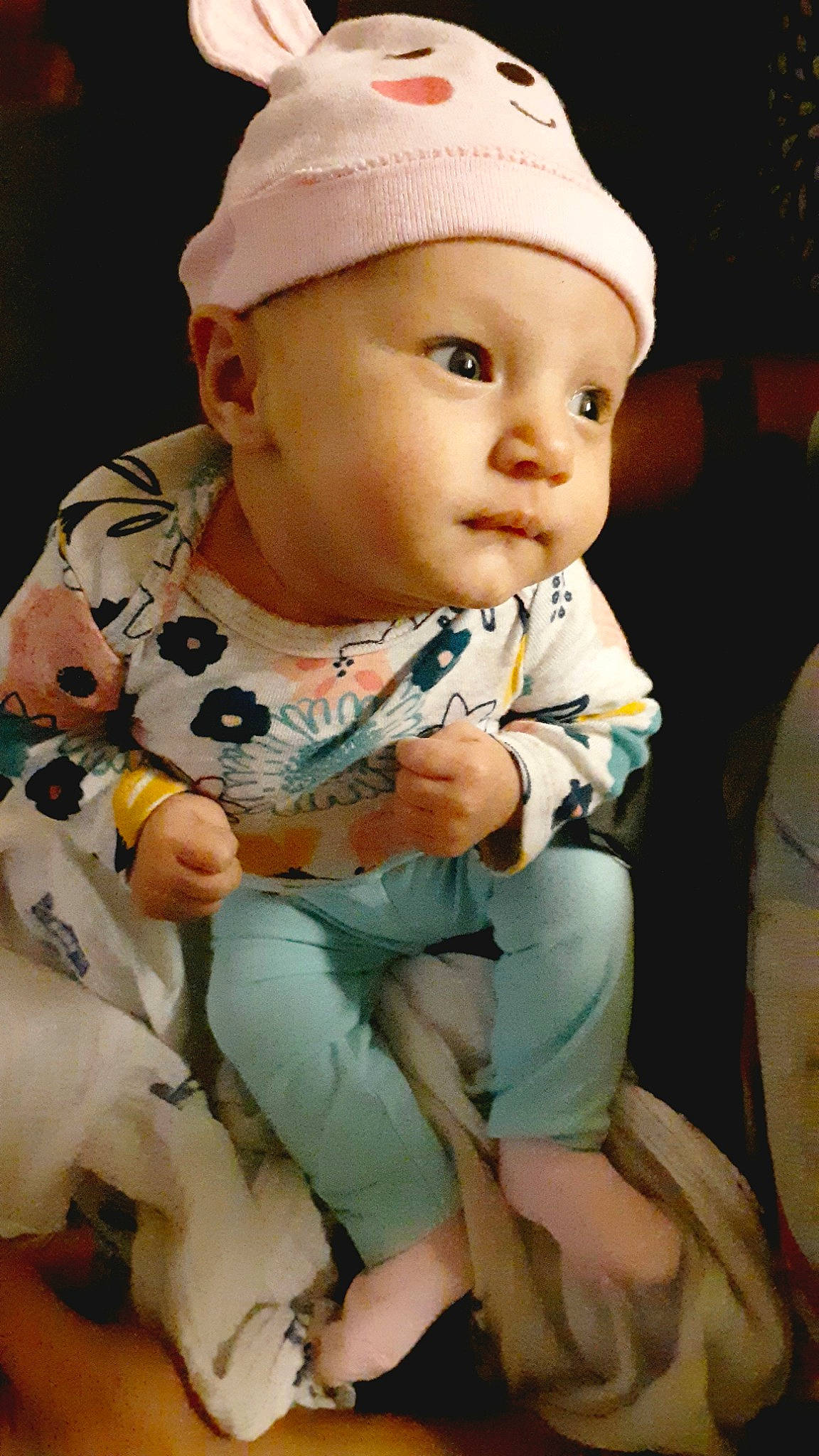 Laura joined the competition — help win amazing prizes! baby, cheek, child, headgear, headwear, person, toddler