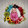 art, baby, dahlia, daisy, face, floraldesign, flower, flowerarrangement, flowerbouquet, graphics, head, leaf, pattern, person, photography, plant, portrait, rose, sunflower, wreath