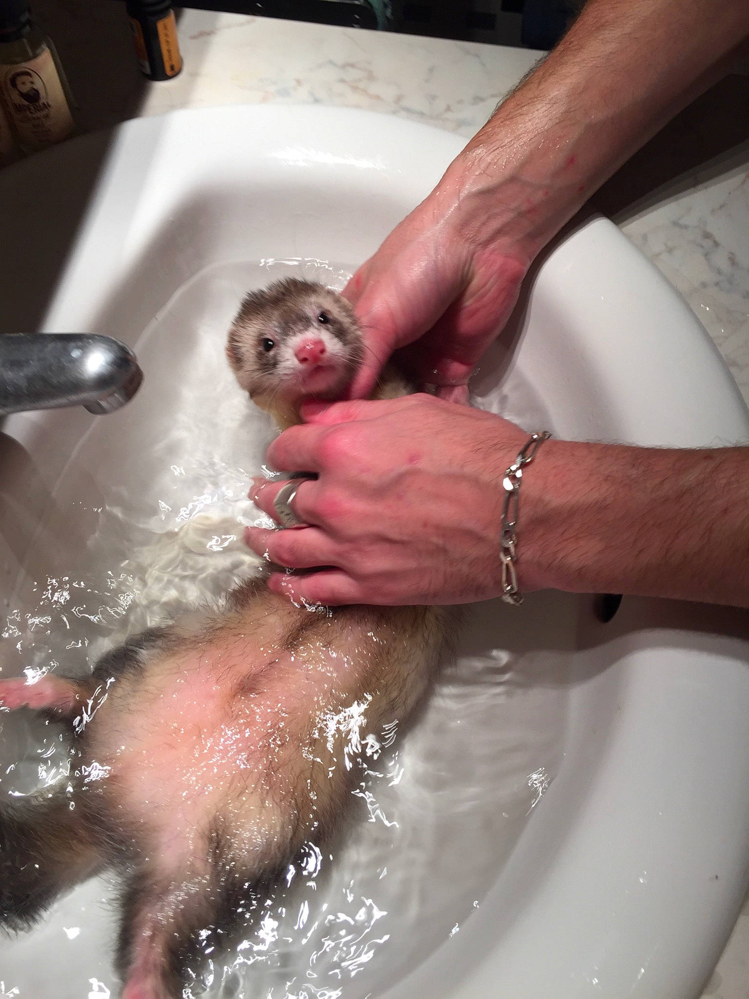 Anko participe au concours pour gagner de l'argent avec cette photo : bathing, hand, nail, washing, water