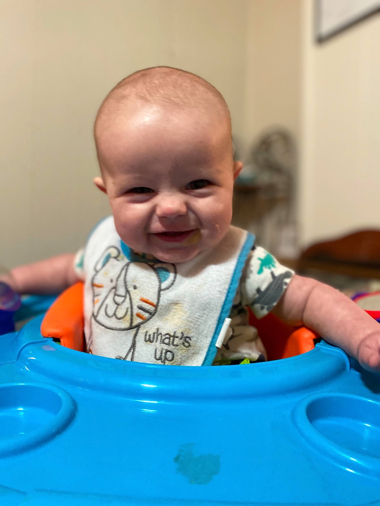 Legend joined the competition — help win amazing prizes! baby, baby_laughing, baby_playing_with_toys, baby_products, baby_toddler_clothing, baby_toys, blue, cheek, child, drinkware, fun, happy, icing, laugh, person, plastic, play, sitting, smile, sweetness
