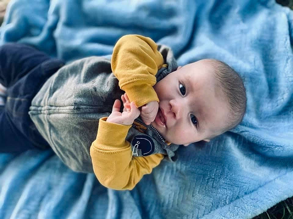 Aaron is registered to the contest to win money with this photo: baby, cheek, child, person, skin, toddler