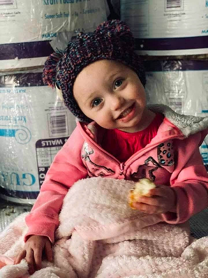 Emmariah joined the competition — help win amazing prizes! baby, baby_toddler_clothing, beanie, beauty, cap, child, christmas_eve, comfort_food, face, fun, fur, happy, headwear, joy, person, play, portrait_photography, sitting, smile, stuffed_toy