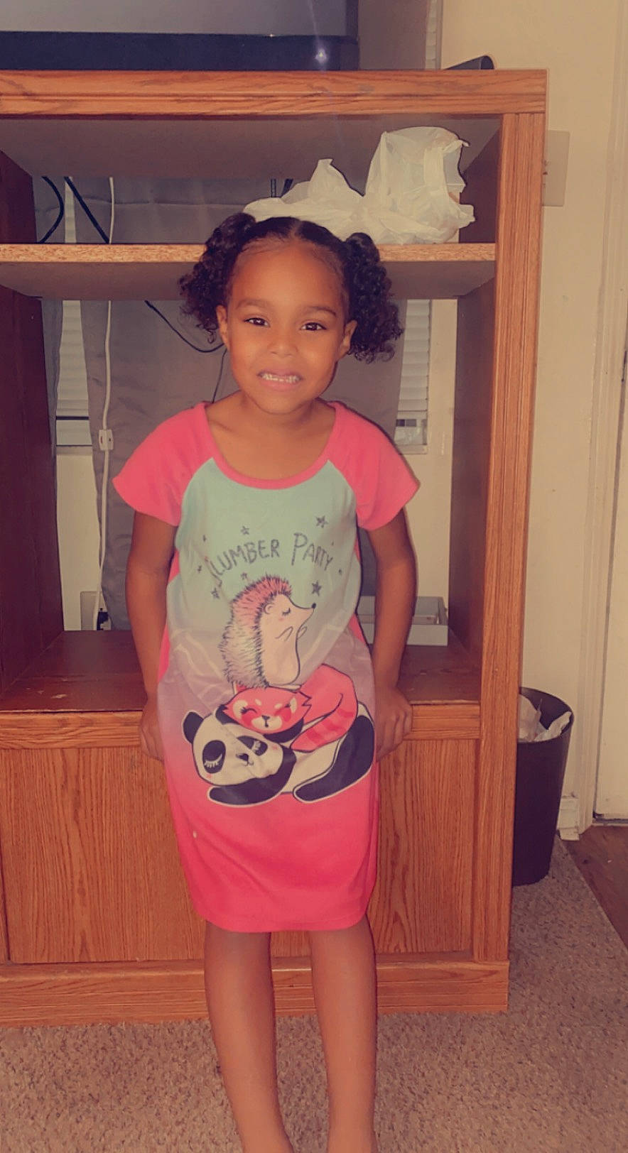 Krislynn joined the competition — help win amazing prizes! baby_toddler_clothing, cool, eye, finger, floor, hair, happy, head, joint, joy, mouth, neck, person, pink, shoulder, skin, sleeve, smile, standing, t_shirt