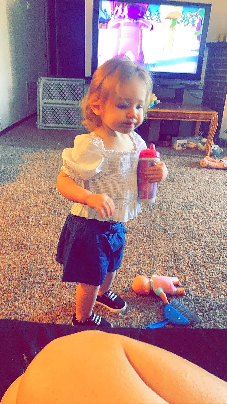 Athena joined the competition — help win amazing prizes! child, electric_blue, finger, flooring, fun, happy, human_body, human_leg, joint, knee, leisure, orange, people, person, smile, snapshot, standing, summer, thigh, thumb