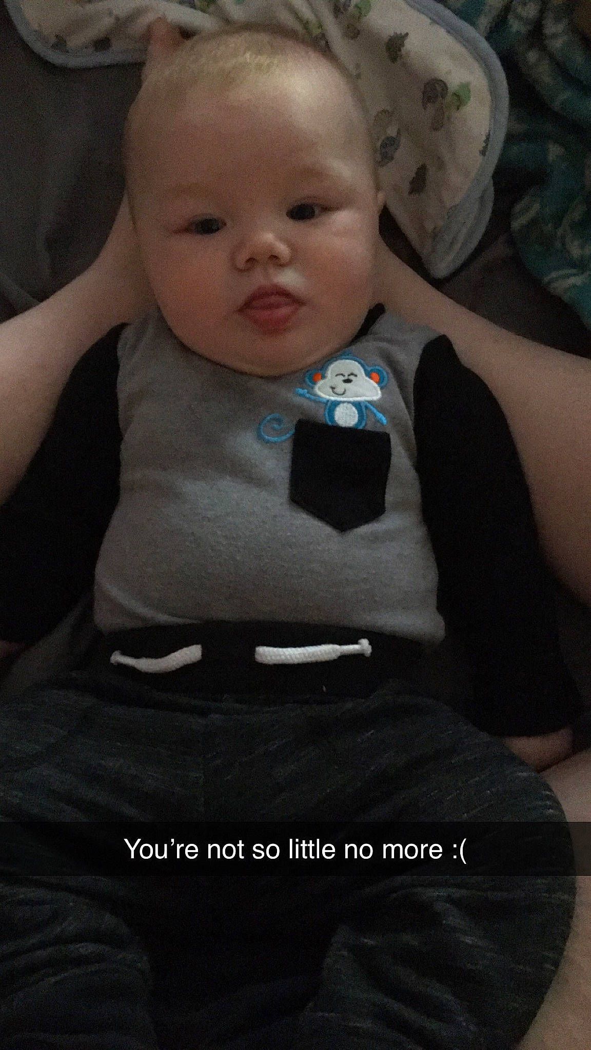 Konnor joined the competition — help win amazing prizes! baby, baby_products, baby_toddler_clothing, cheek, child, person, product, sitting, skin, toddler