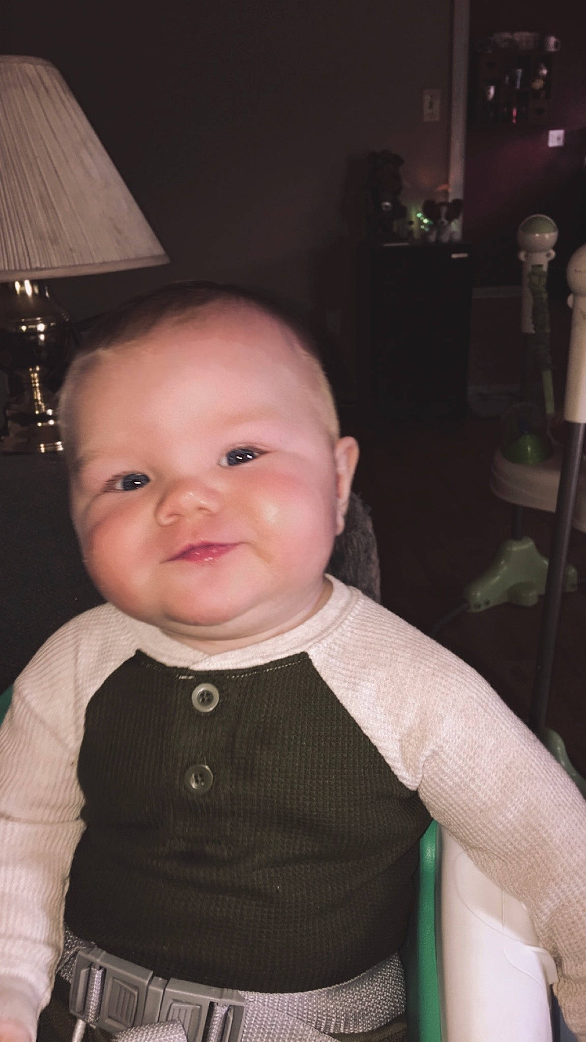 Konnor joined the competition — help win amazing prizes! baby, cheek, child, chin, ear, face, forehead, head, lip, neck, nose, outerwear, person, skin, smile, standing, toddler