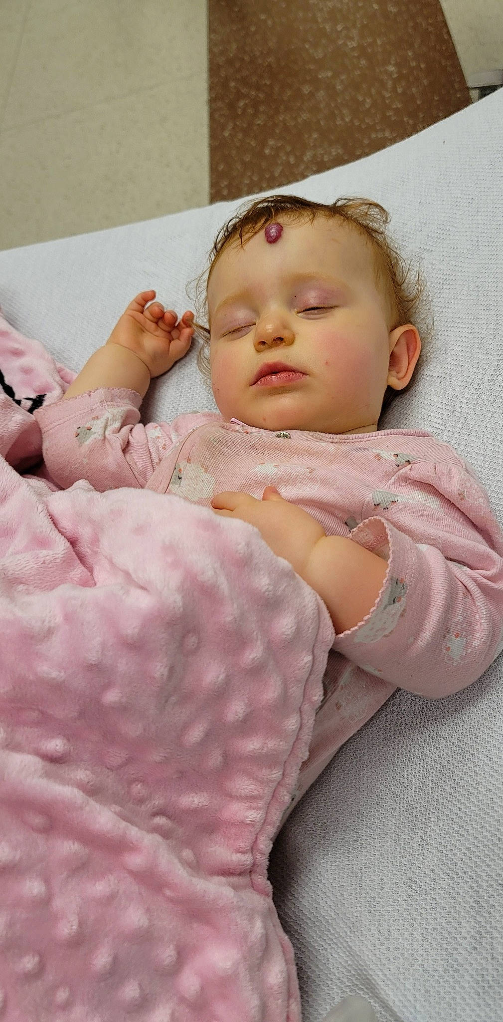 Addilyn is registered to the contest to win money with this photo: baby_sleeping, baby_toddler_clothing, cheek, chin, comfort, eye, eyelash, face, head, human_body, joint, lip, mouth, neck, person, pink, shoulder, skin, sleeve, stomach