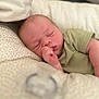 Aaron participe au concours pour gagner de l'argent avec cette photo : baby, sleeping, infant, thumb, bed, blanket, pillow, cozy, soft, peaceful, newborn, child, closeup, rest, comfort, indoors, cute, calm, face, person