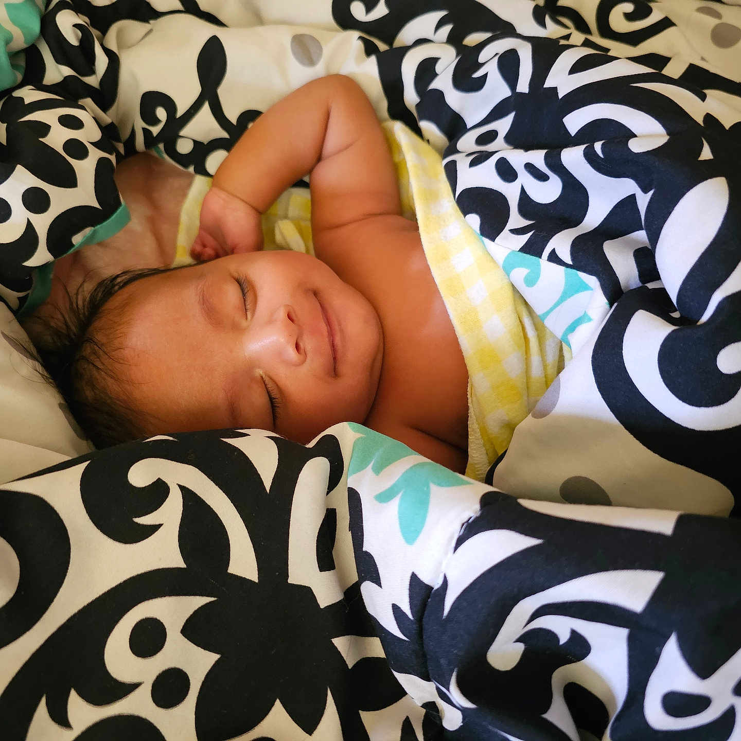 Aarthik joined the competition — help win amazing prizes! baby, blanket, child, comfort, cozy, cute, head, human, indoor, infant, patterned_blanket, peaceful, portrait, relaxation, resting, skin, sleeping, smile, soft, wrapped
