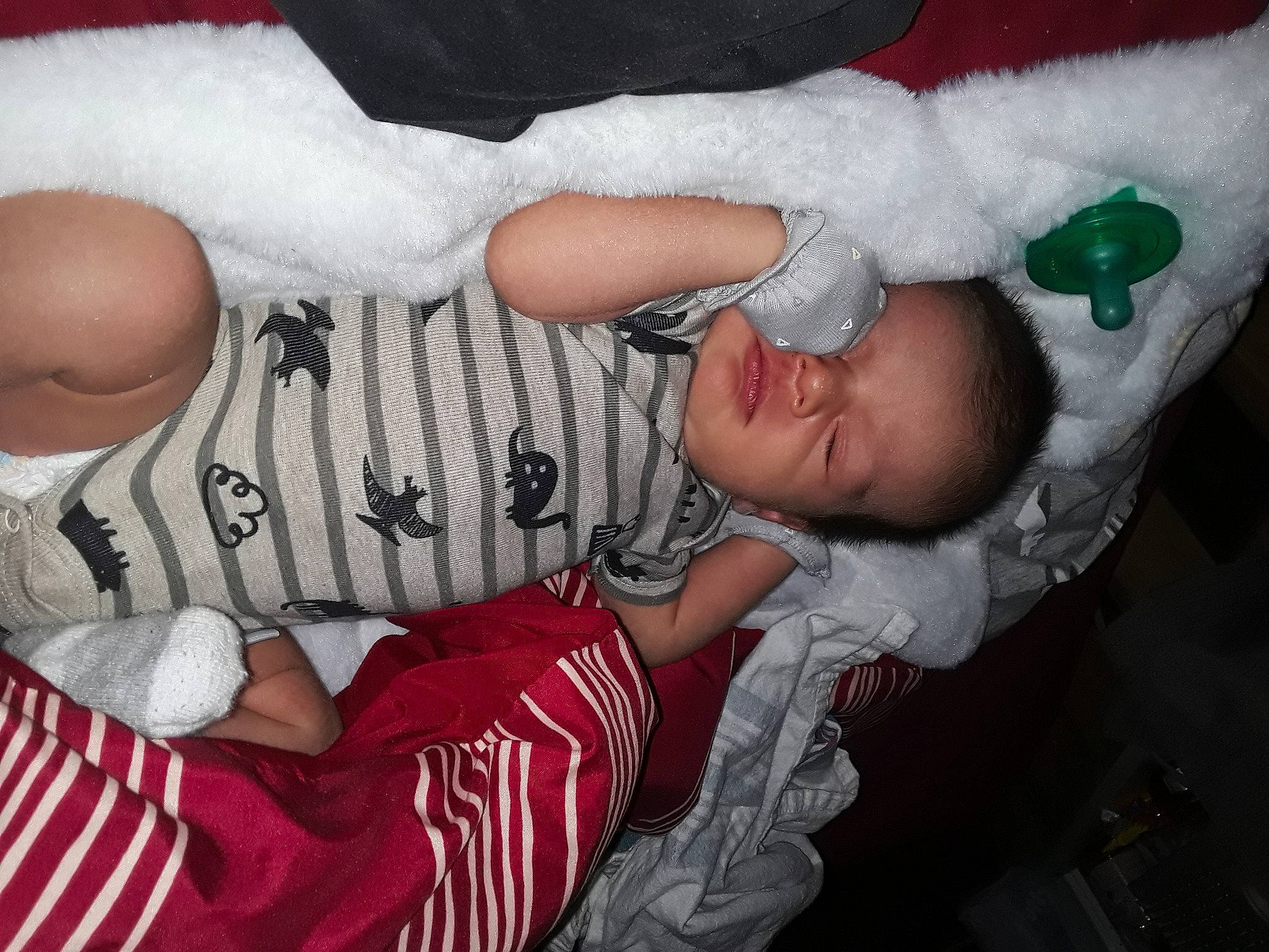 Kanan joined the competition — help win amazing prizes! baby, child, christmas, christmas_eve, fictional_character, hand, head, person, santa_claus, sleep, smile, toddler