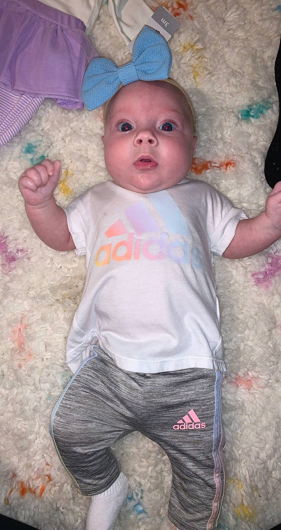 Kamryn joined the competition — help win amazing prizes! baby, baby_products, baby_toddler_clothing, cheek, child, eye, fun, head, iris, person, pink, product, skin, smile, toddler