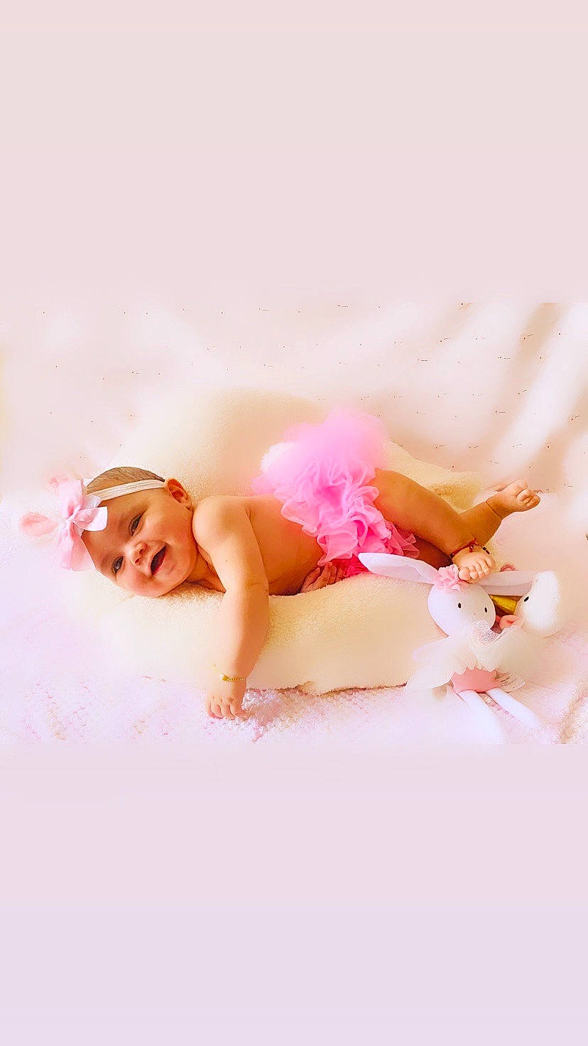 Lunarae joined the competition — help win amazing prizes! arm, bed, brown_hair, comfort, dress, finger, foot, gravure_idol, happy, headpiece, headwear, human_leg, knee, leg, linens, lingerie, long_hair, person, pink, skin