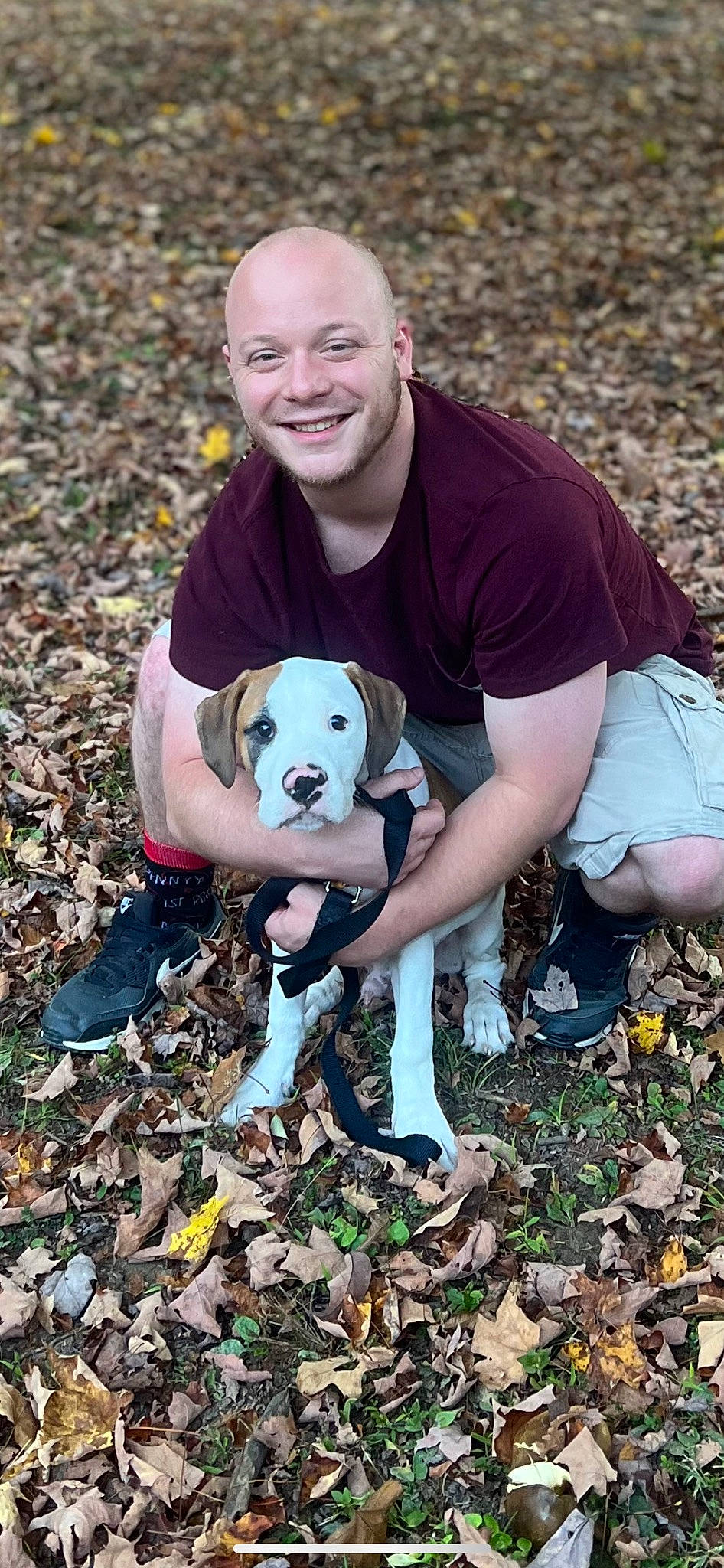 Zeus is registered to the contest to win money with this photo: adaptation, carnivore, companion_dog, fawn, fun, grass, hand, happy, jeans, leaf, mammal, people_in_nature, plant, shorts, smile, sneakers, soil, t_shirt, toy, vertebrate