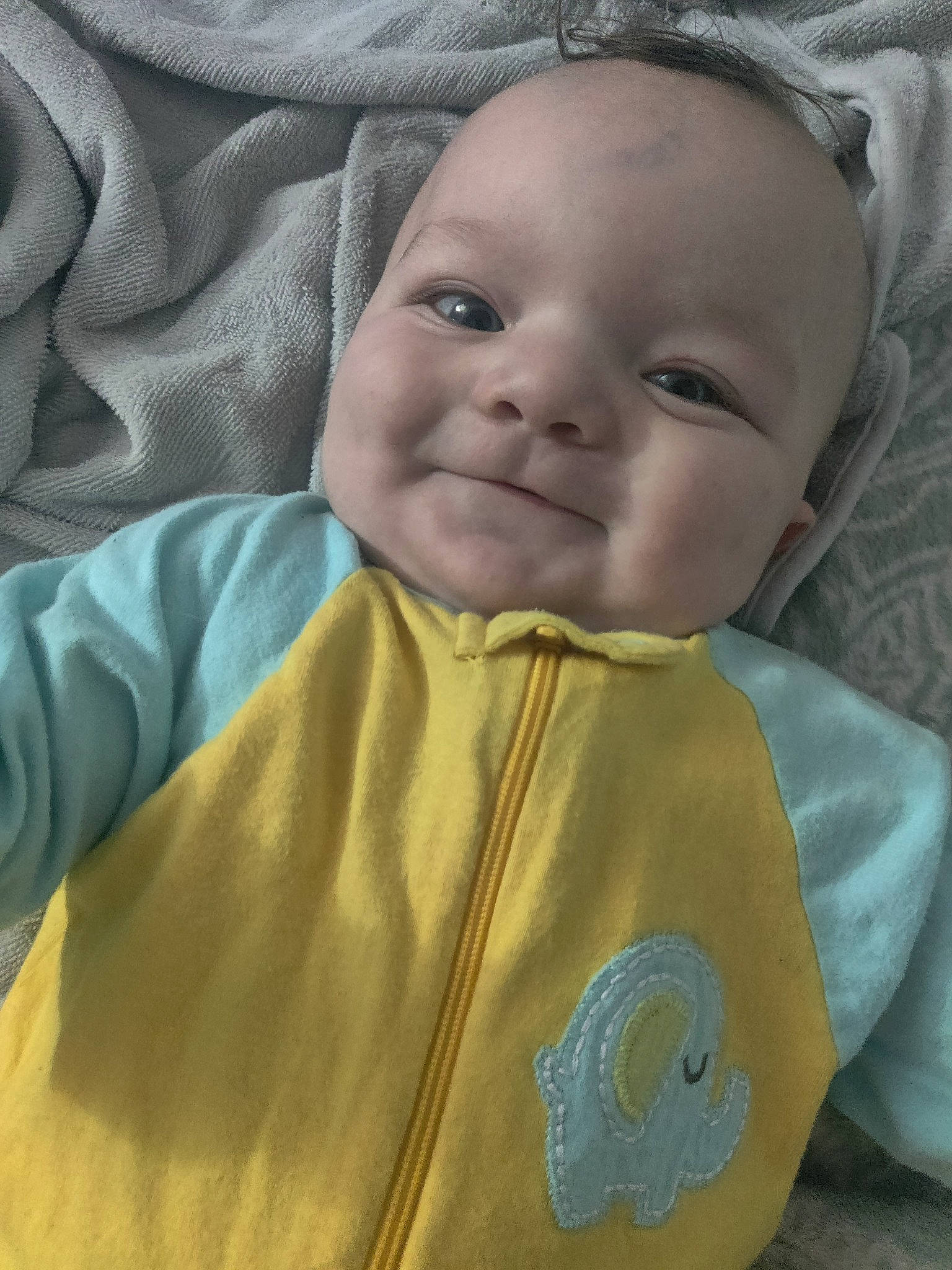 Xane joined the competition — help win amazing prizes! baby, baby_products, baby_toddler_clothing, cheek, child, collar, comfort, eye, face, happy, laugh, linens, person, polar_fleece, room, skin, sleeve, smile, t_shirt, toddler