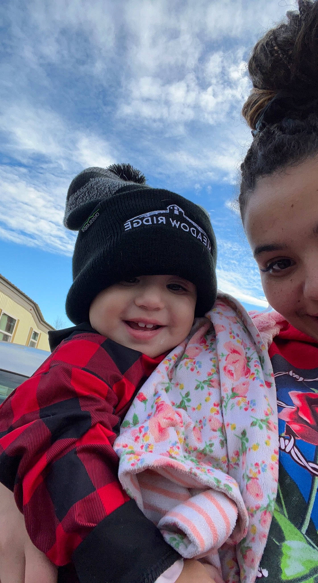 Opal Rose joined the competition — help win amazing prizes! cap, child, cloud, cool, freezing, fun, grass, happy, headwear, knit_cap, leisure, pattern, person, skin, sky, smile, toddler, tourism, travel, tree