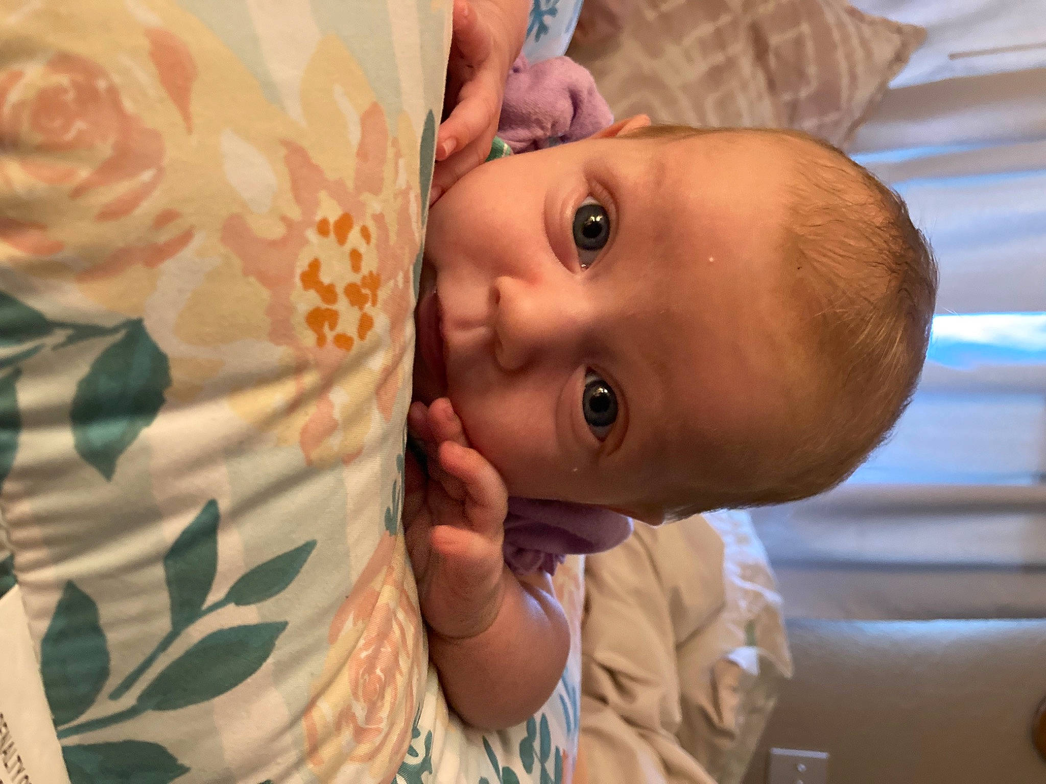 Maisie joined the competition — help win amazing prizes! baby, baby_products, baby_toddler_clothing, cheek, child, close_up, ear, eye, eyebrow, eyelash, finger, happy, hat, iris, lip, nose, person, petal, skin, smile