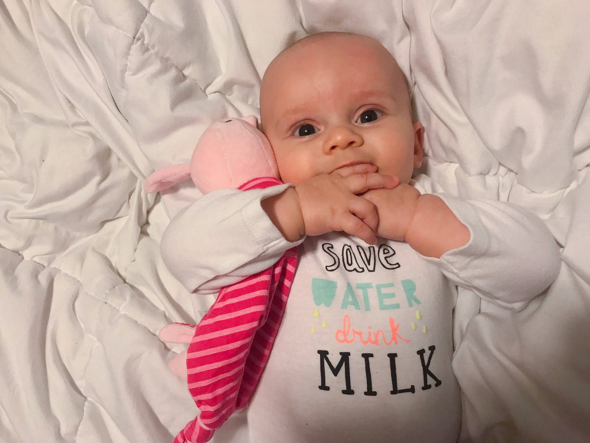 Vada is registered to the contest to win money with this photo: baby, baby_making_funny_faces, baby_products, baby_sleeping, baby_toddler_clothing, bedtime, cheek, child, face, head, linens, lip, mouth, nose, person, pink, product, skin, sleeve, textile