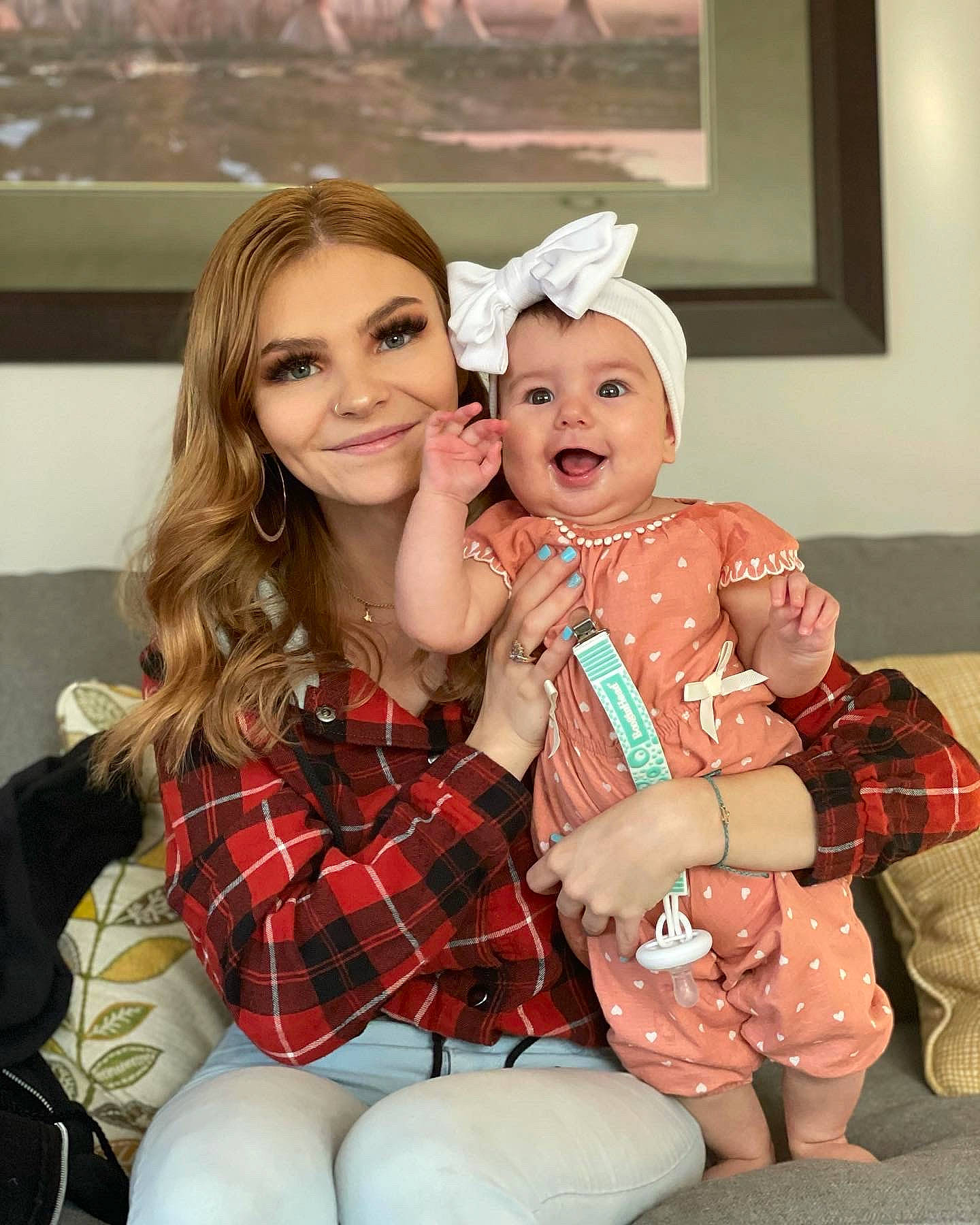 Scarlette joined the competition — help win amazing prizes! beauty, event, eye, facial_expression, fun, happy, hat, head, headwear, joy, knee, leg, person, picture_frame, pink, plaid, skin, sleeve, smile, sock