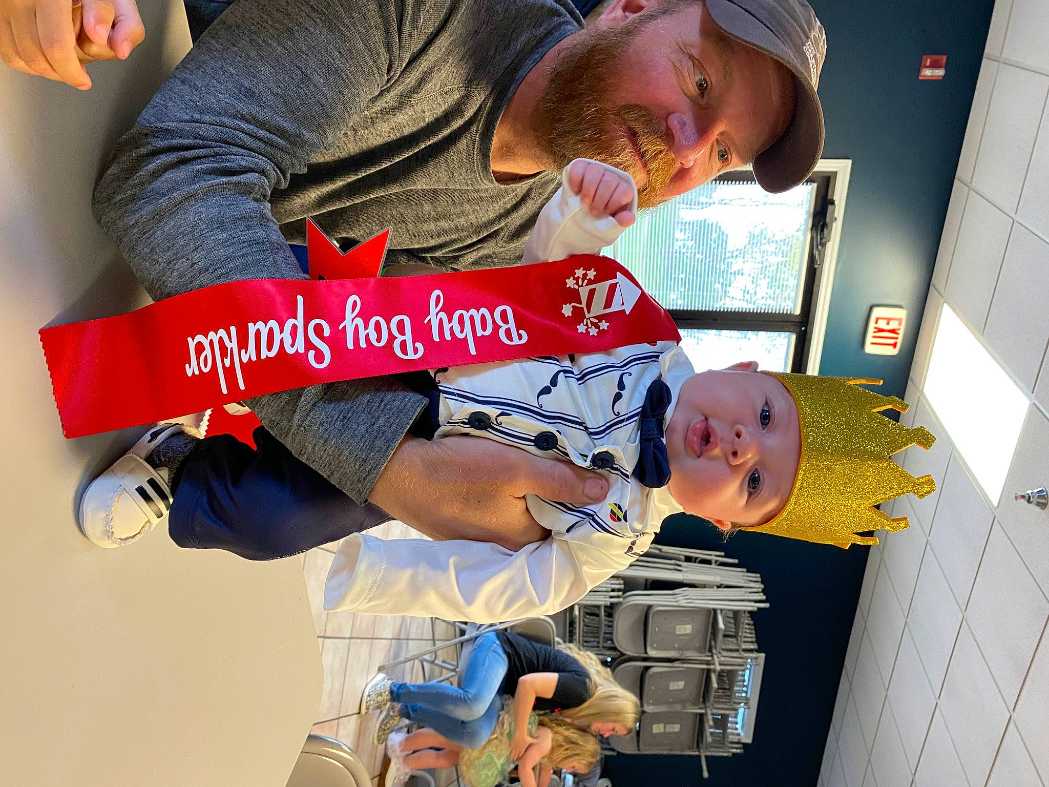 Malakai joined the competition — help win amazing prizes! baseball_cap, cap, child, elbow, eyewear, font, fun, happy, hat, headwear, knee, leisure, person, sleeve, smile, t_shirt, thigh