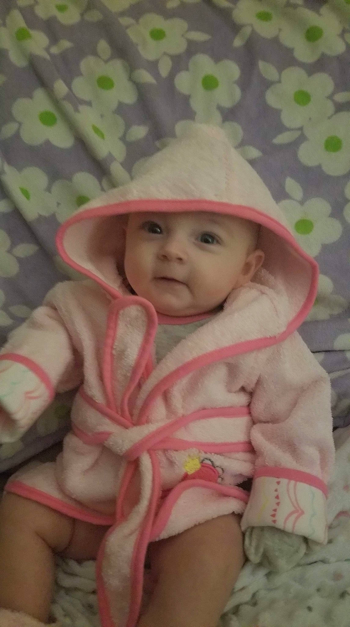 Laila joined the competition — help win amazing prizes! baby, cheek, child, hat, headgear, headwear, person, pink, skin, toddler