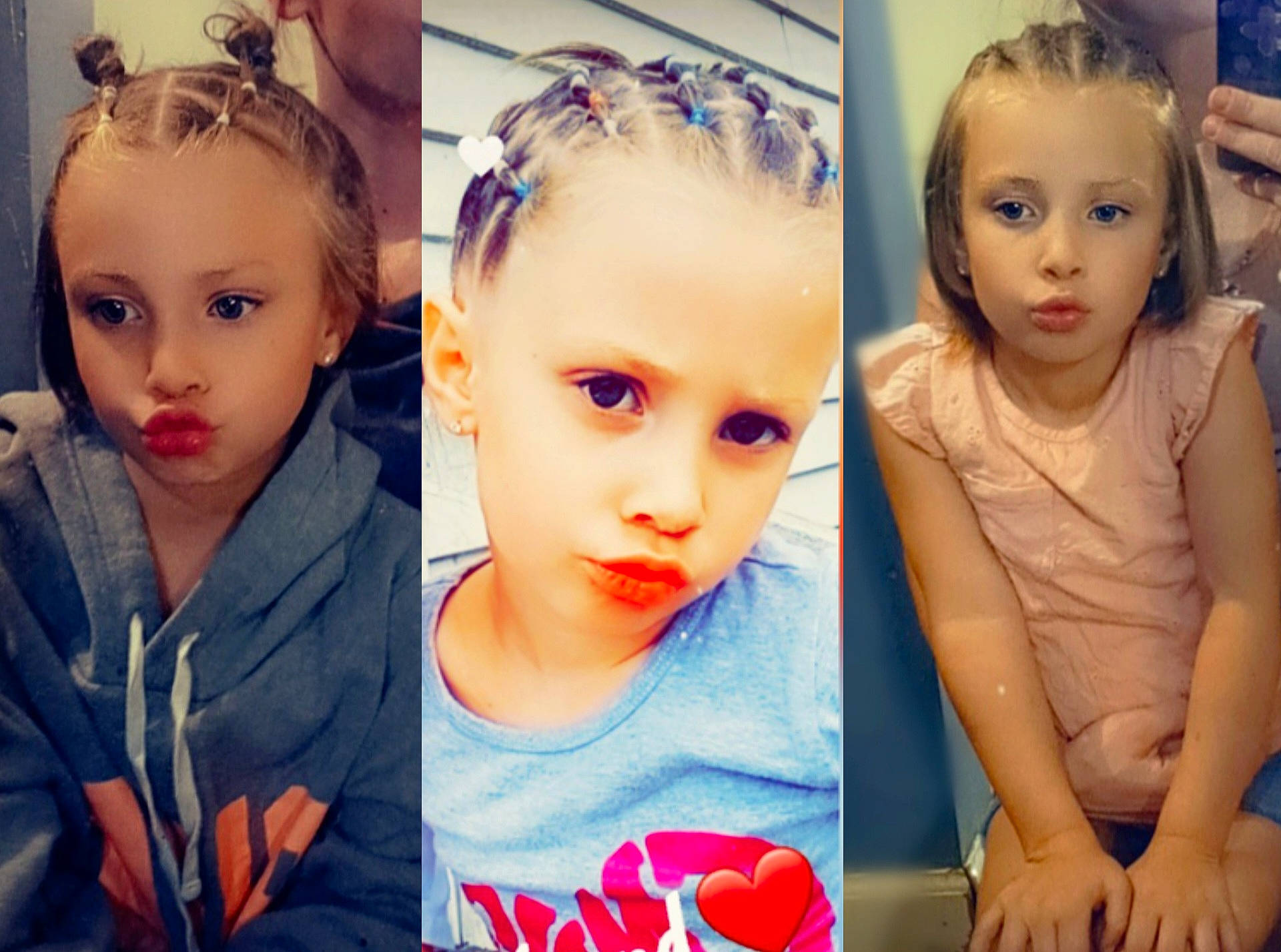 Kaelynn joined the competition — help win amazing prizes! blue, cheek, chin, ear, eye, eyebrow, eyelash, face, fashion, forehead, gesture, hairstyle, happy, head, human, iris, neck, person, pink, skin