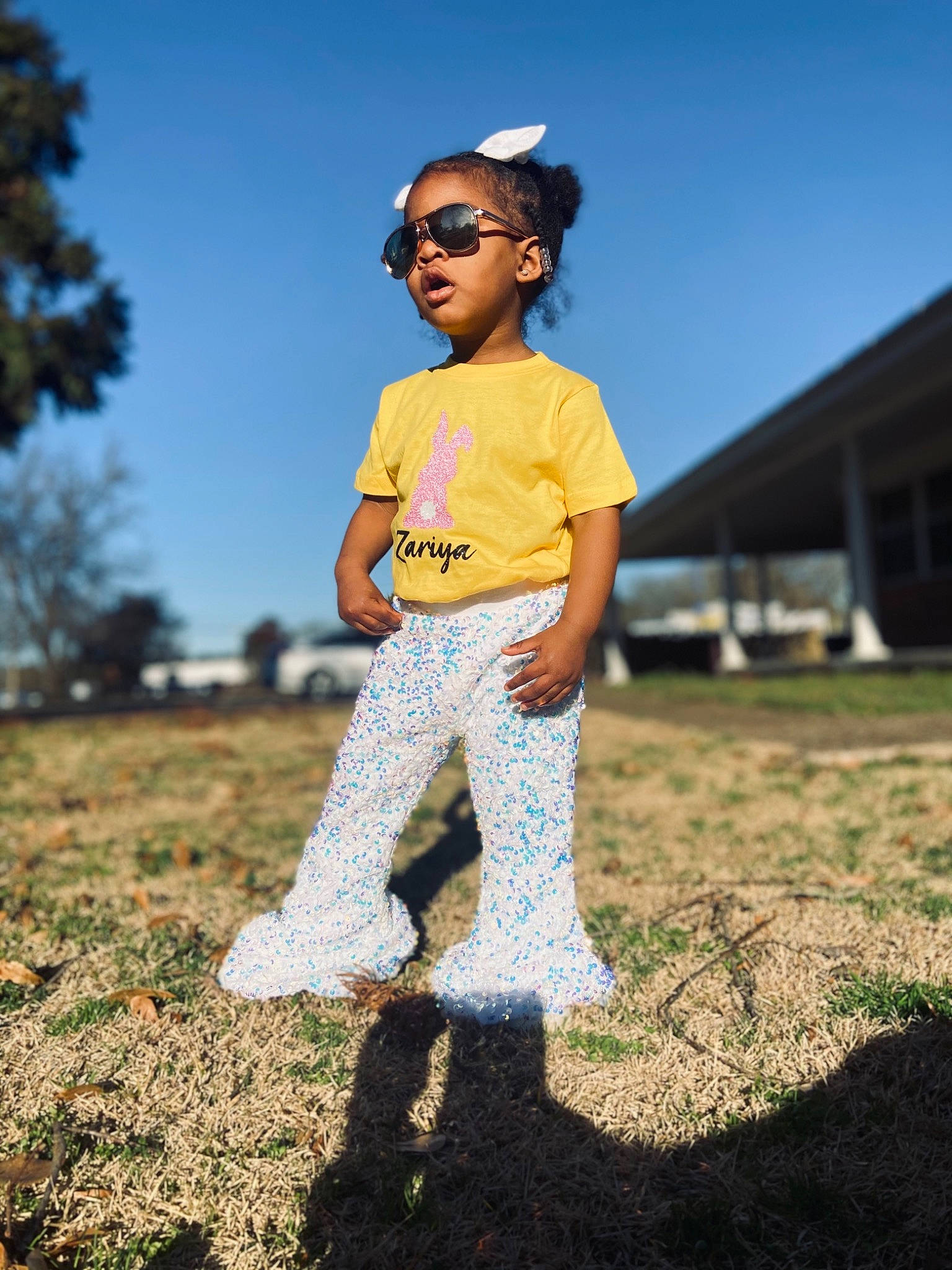 Zariya joined the competition — help win amazing prizes! denim, eyewear, flash_photography, gesture, goggles, grass, grassland, happy, landscape, lawn, leisure, people_in_nature, person, plant, recreation, sky, street_fashion, sunglasses, toddler, tree