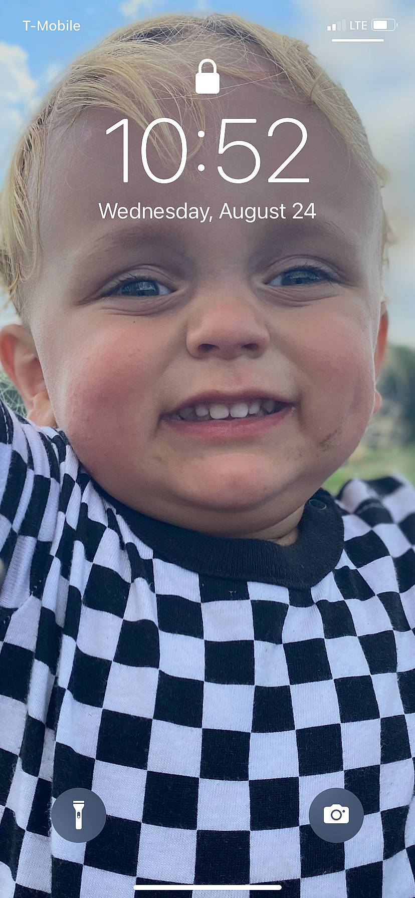 Kayne is registered to the contest to win money with this photo: baby_laughing, baby_toddler_clothing, child, chin, cool, electric_blue, eyelash, facial_expression, font, fun, hairstyle, happy, headwear, human, lip, nose, pattern, person, product, sleeve