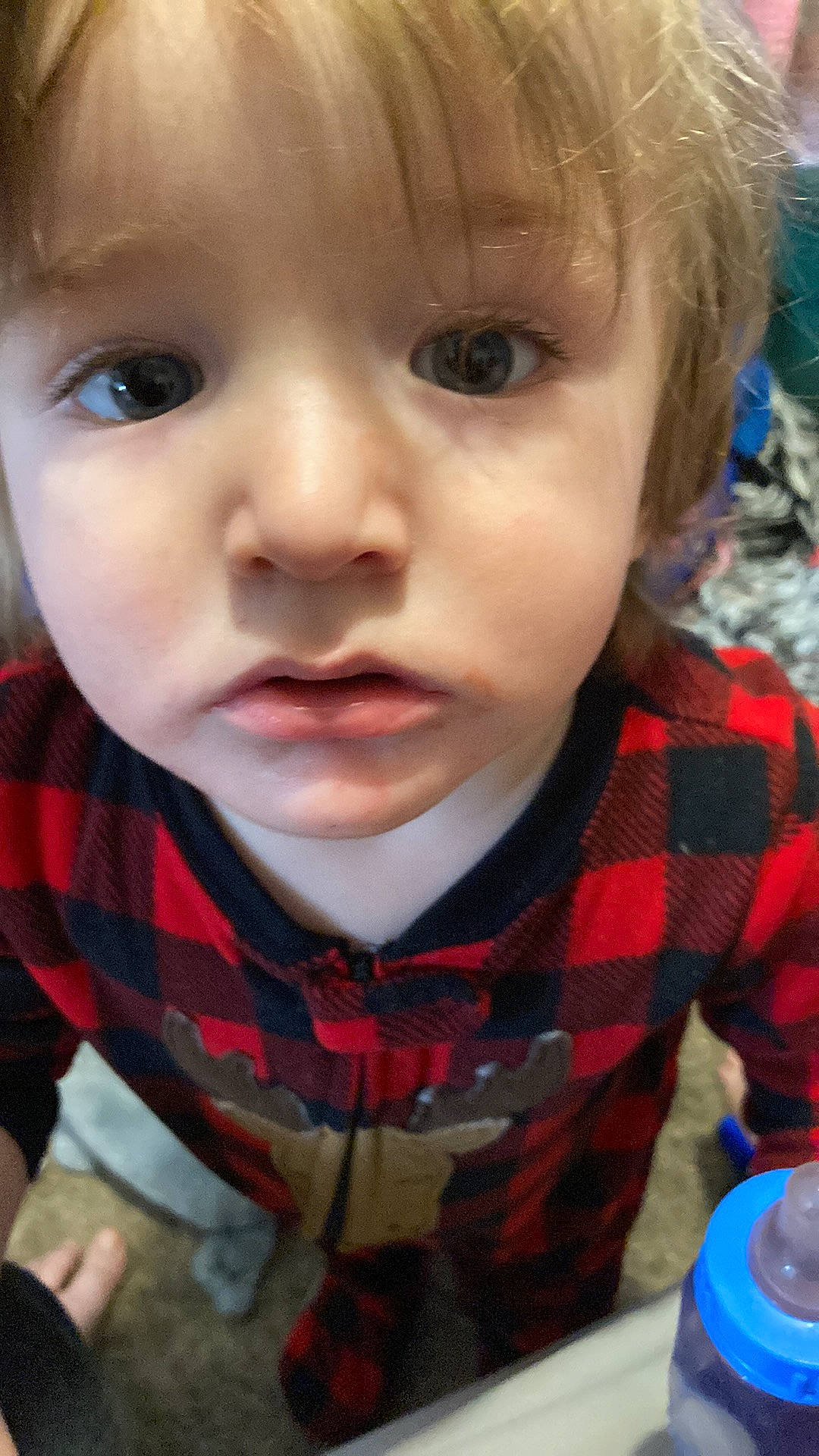 Ivan joined the competition — help win amazing prizes! baby, baby_toddler_clothing, blue, cheek, child, chin, eyelash, forehead, fun, hairstyle, happy, iris, lip, mouth, nose, people, person, plaid, skin, sorrow