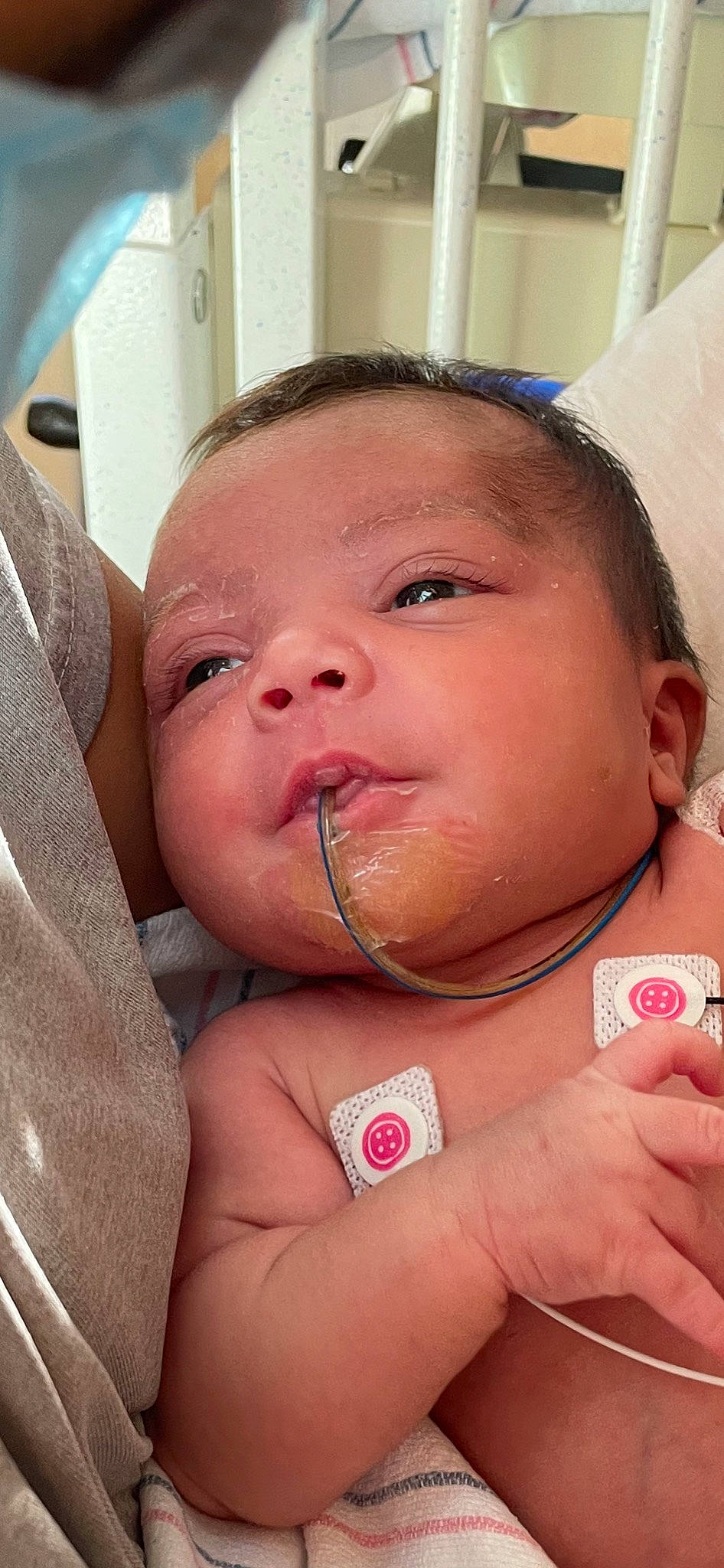 Esme joined the competition — help win amazing prizes! baby, cheek, chin, ear, eye, eyebrow, eyelash, finger, forehead, hairstyle, hand, happy, iris, jaw, lip, mouth, muscle, neck, nose, person