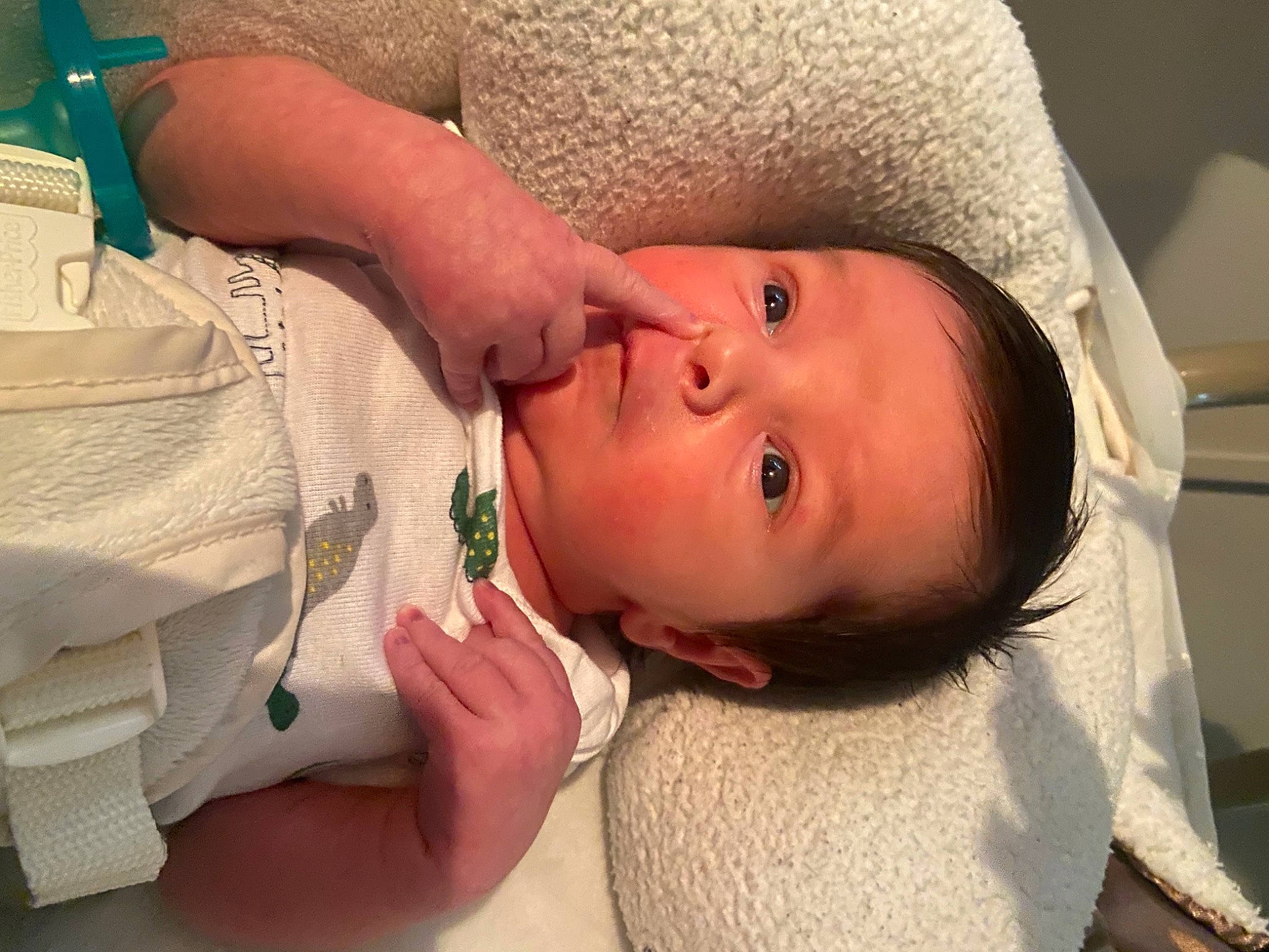 Dakota joined the competition — help win amazing prizes! baby, baby_toddler_clothing, cheek, child, comfort, ear, eyelash, face, finger, hand, happy, hat, lip, mouth, nail, neck, nose, person, skin, textile