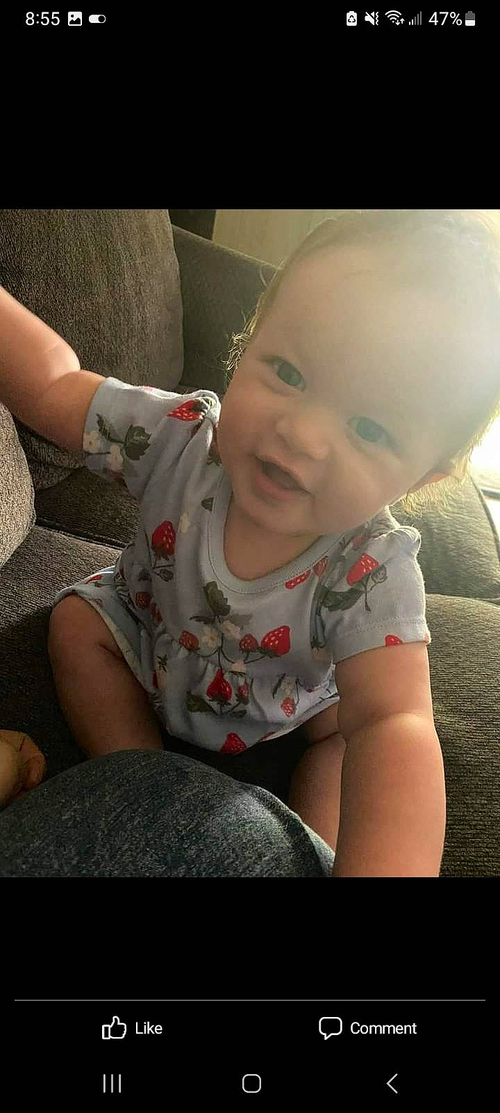 Isabella joined the competition — help win amazing prizes! baby_toddler_clothing, cheek, chin, comfort, eye, finger, flash_photography, hair, happy, human_body, iris, leg, lip, mouth, neck, nose, person, product, skin, sleeve