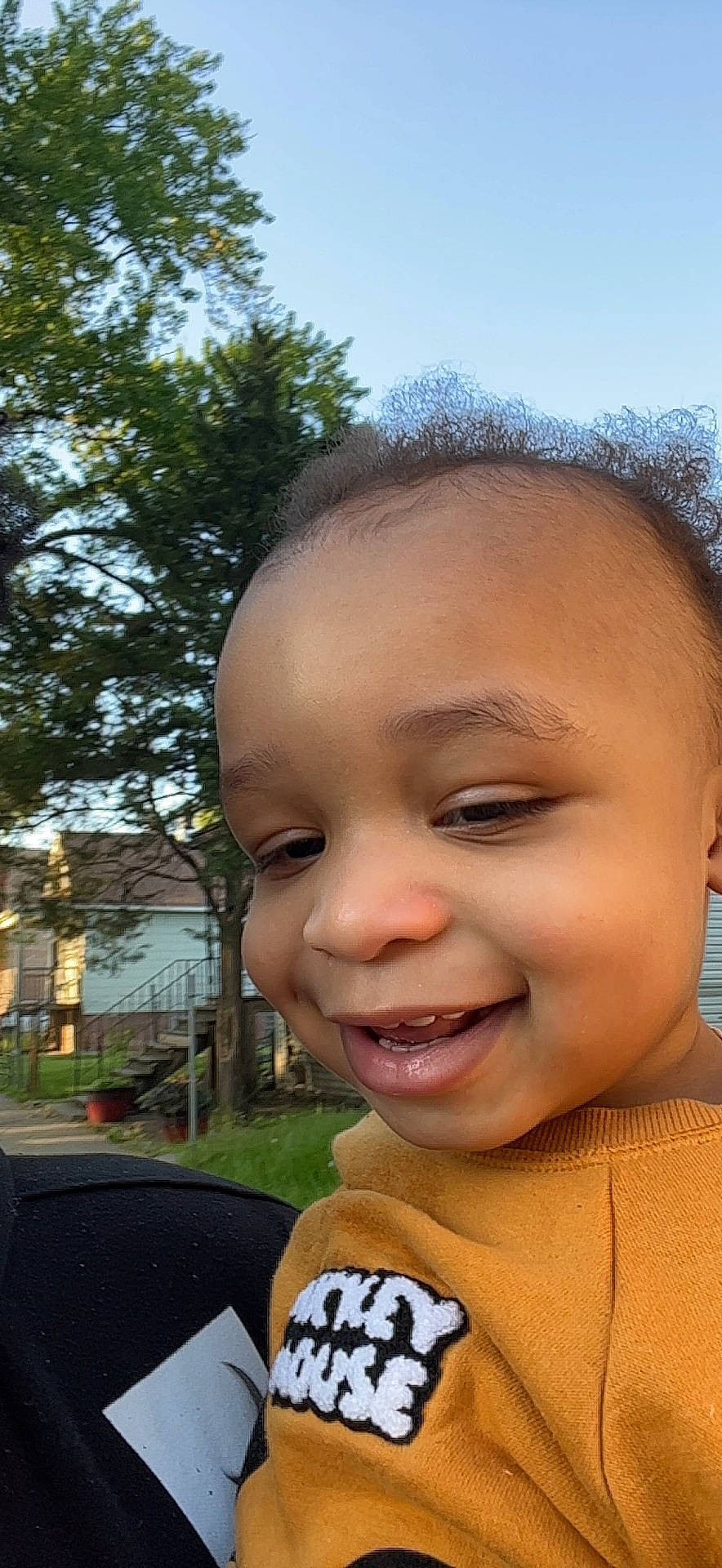 Matthew is registered to the contest to win money with this photo: baby_toddler_clothing, cheek, chin, close_up, eyebrow, forehead, fun, grass, happy, iris, joy, leisure, lip, mouth, nose, person, plant, skin, sky, smile