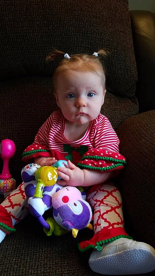 Shai joined the competition — help win amazing prizes! baby, baby_playing_with_toys, baby_products, baby_toddler_clothing, baby_toys, child, ear, human_body, person, plush, sock, stuffed_toy, toddler, toy