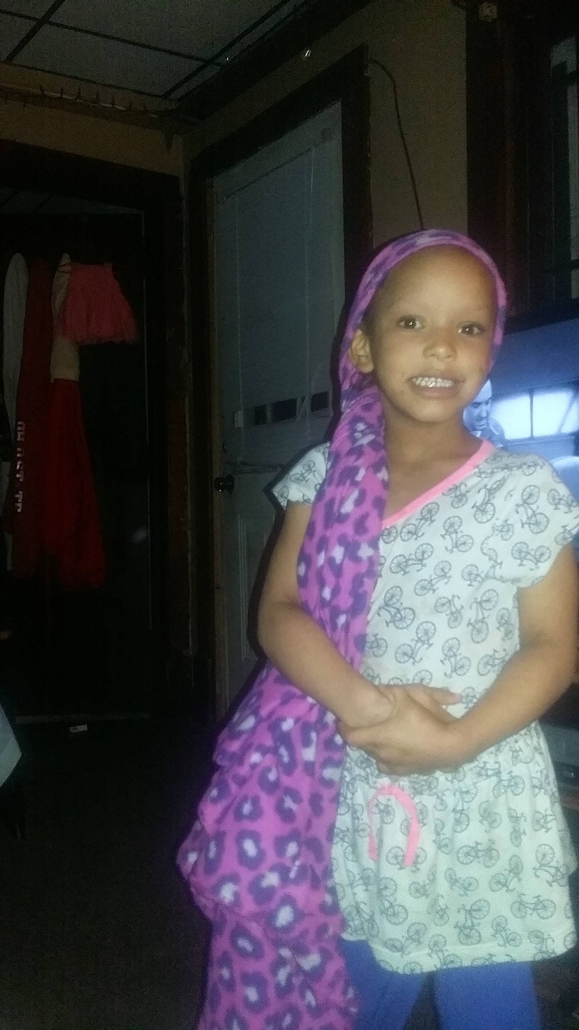 Payton is registered to the contest to win money with this photo: child, fun, joy, lady, long_hair, magenta, person, pink, smile