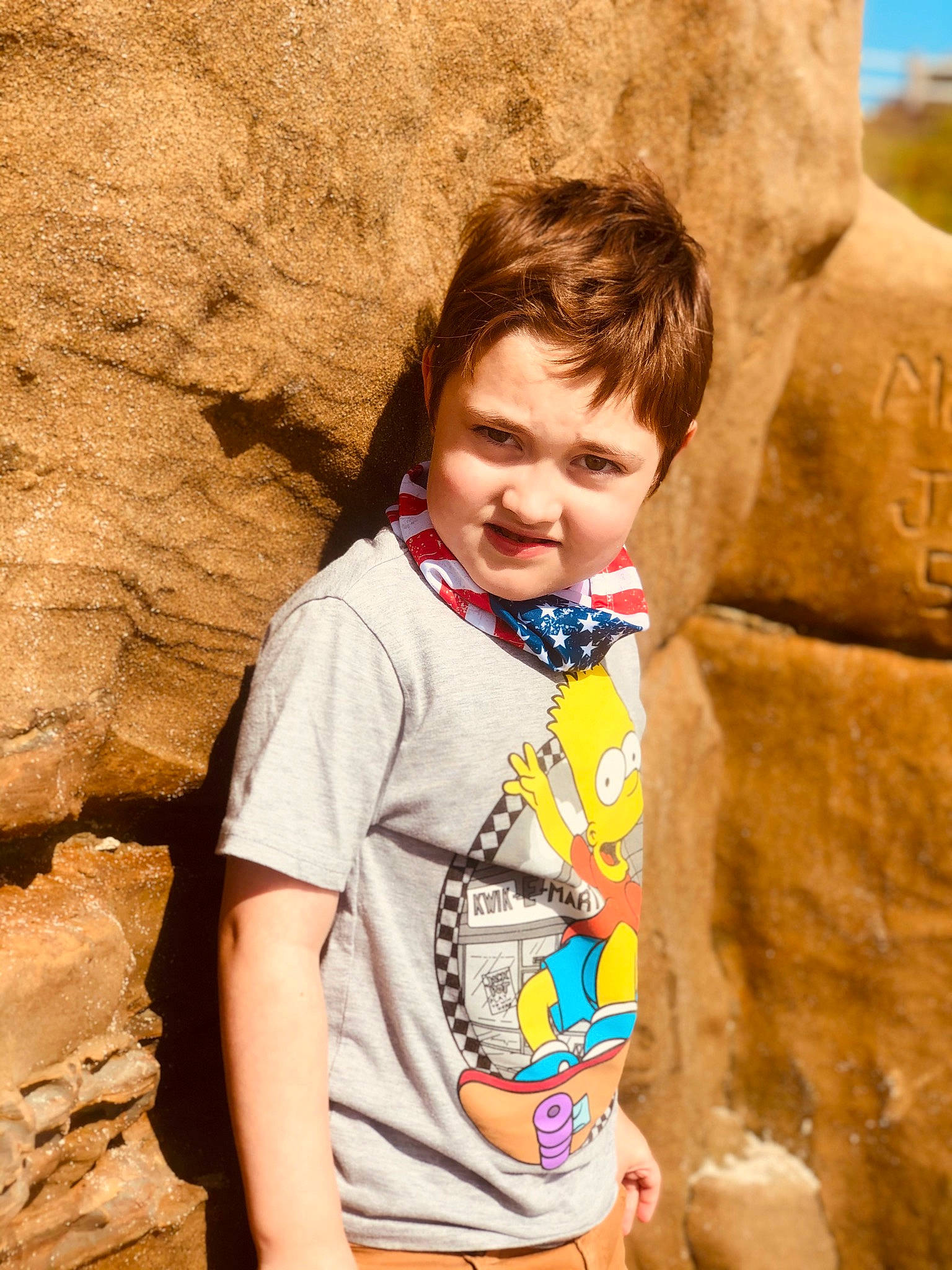 Corey joined the competition — help win amazing prizes! azure, beauty, child, eye, facial_expression, formation, fun, happy, landscape, leisure, mammal, organ, people_in_nature, person, recreation, sleeve, smile, standing, summer, toddler