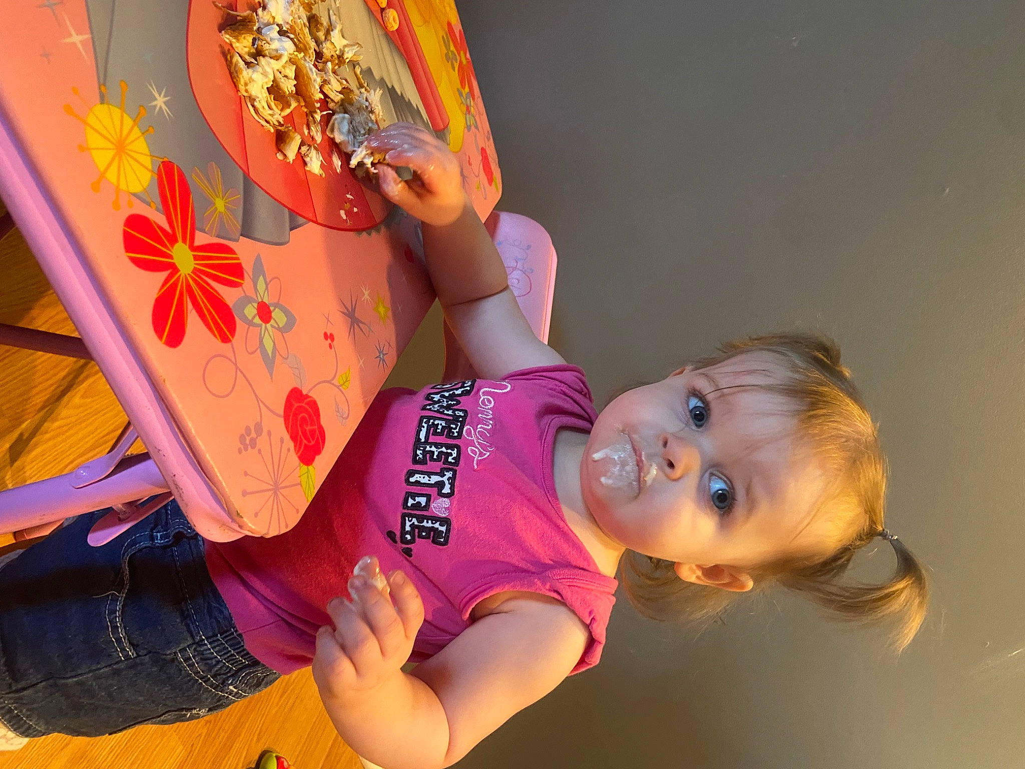 Kayleigh is registered to the contest to win money with this photo: beauty, child, child_model, clothing, fashion_accessory, finger, fun, happy, jewellery, leisure, magenta, orange, peach, person, pink, play, portrait_photography, recreation, room, toddler