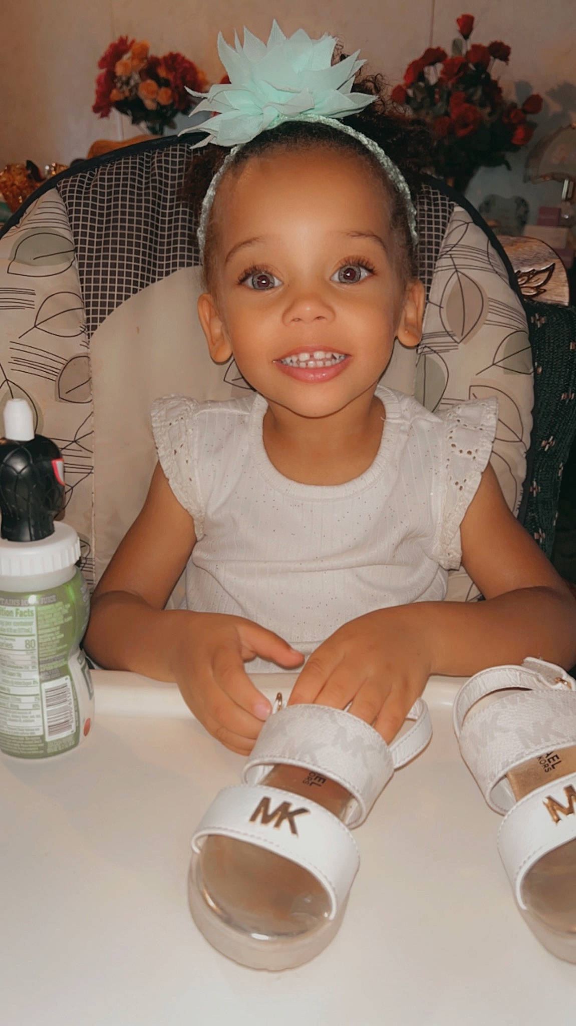 Zariyah joined the competition — help win amazing prizes! baby, baby_toddler_clothing, bottle, cheek, child, drinkware, finger, flash_photography, fun, happy, head, joy, person, plastic_bottle, product, skin, smile, thumb, toddler, water_bottle